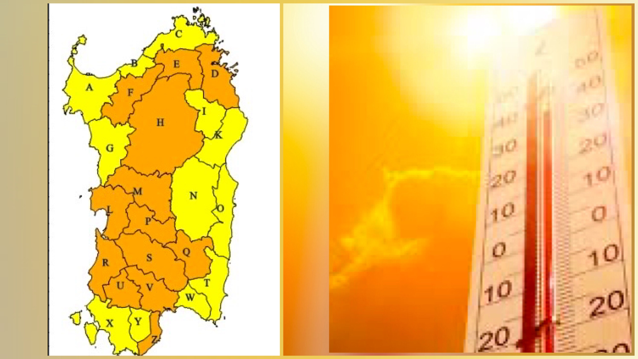 Mercoledì rovente nell’Isola: temperature fino a 40 gradi e allerta incendi arancione
