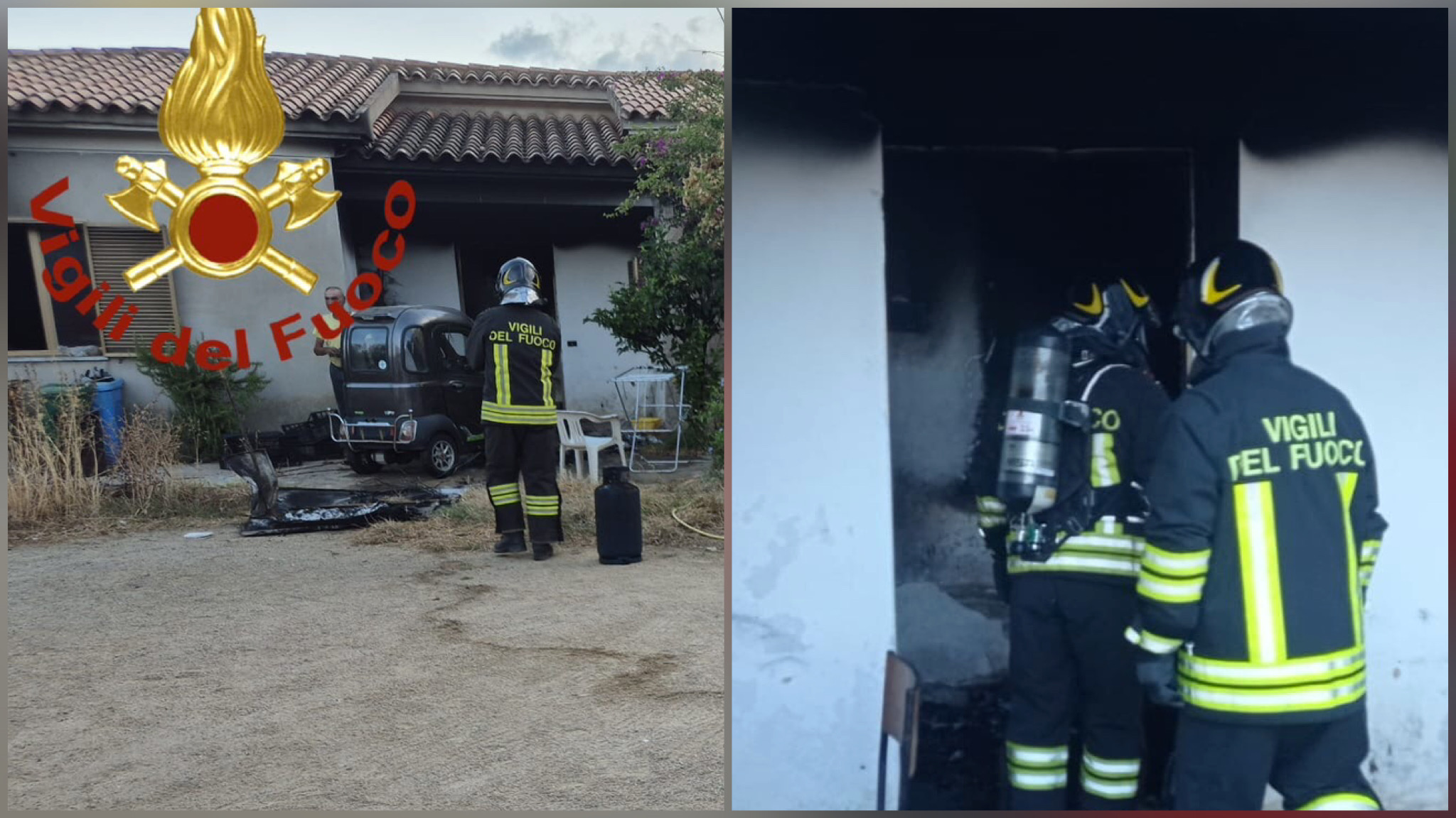 Arzachena, fiamme in un’abitazione delle campagne del centro gallurese