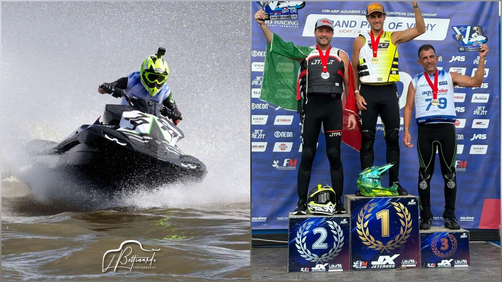 Da Olbia a Vichy Emanuele Masala sul podio del campionato di Aquabike