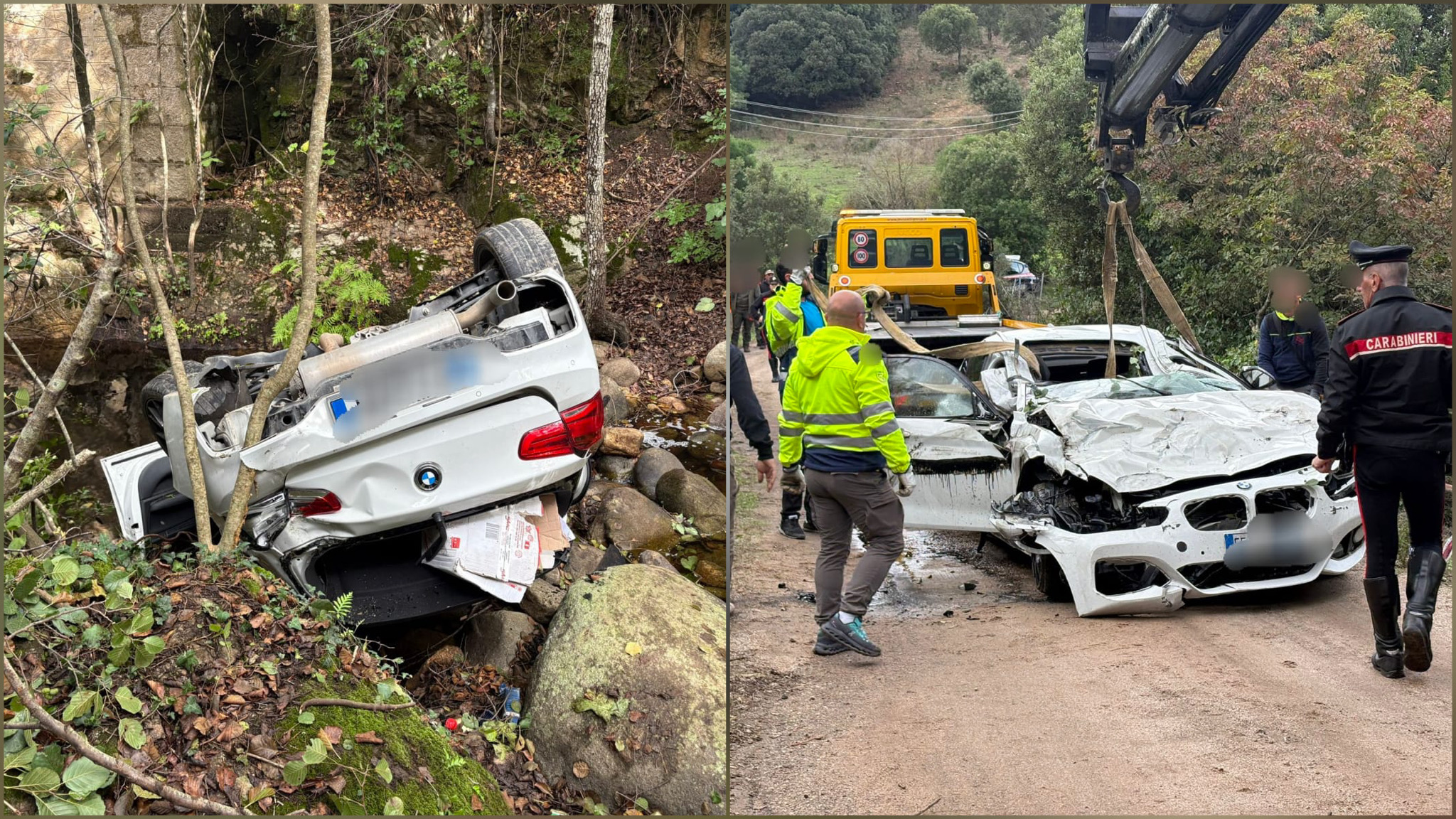 Tempio Pausania, tragedia nella notte: auto fuori strada, muore un 25enne