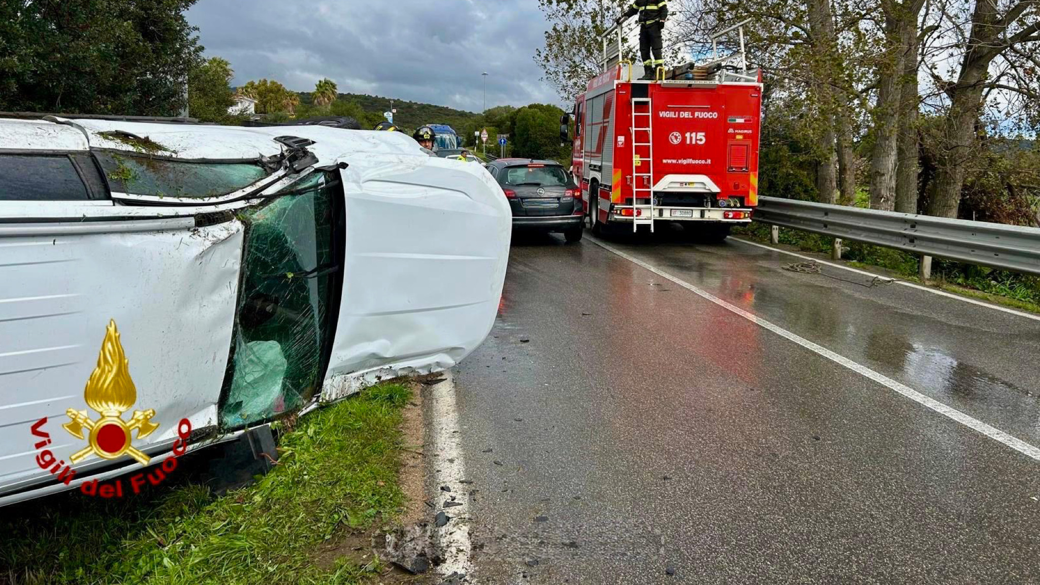 Golfo Aranci, tre auto coinvolte in un incidente 