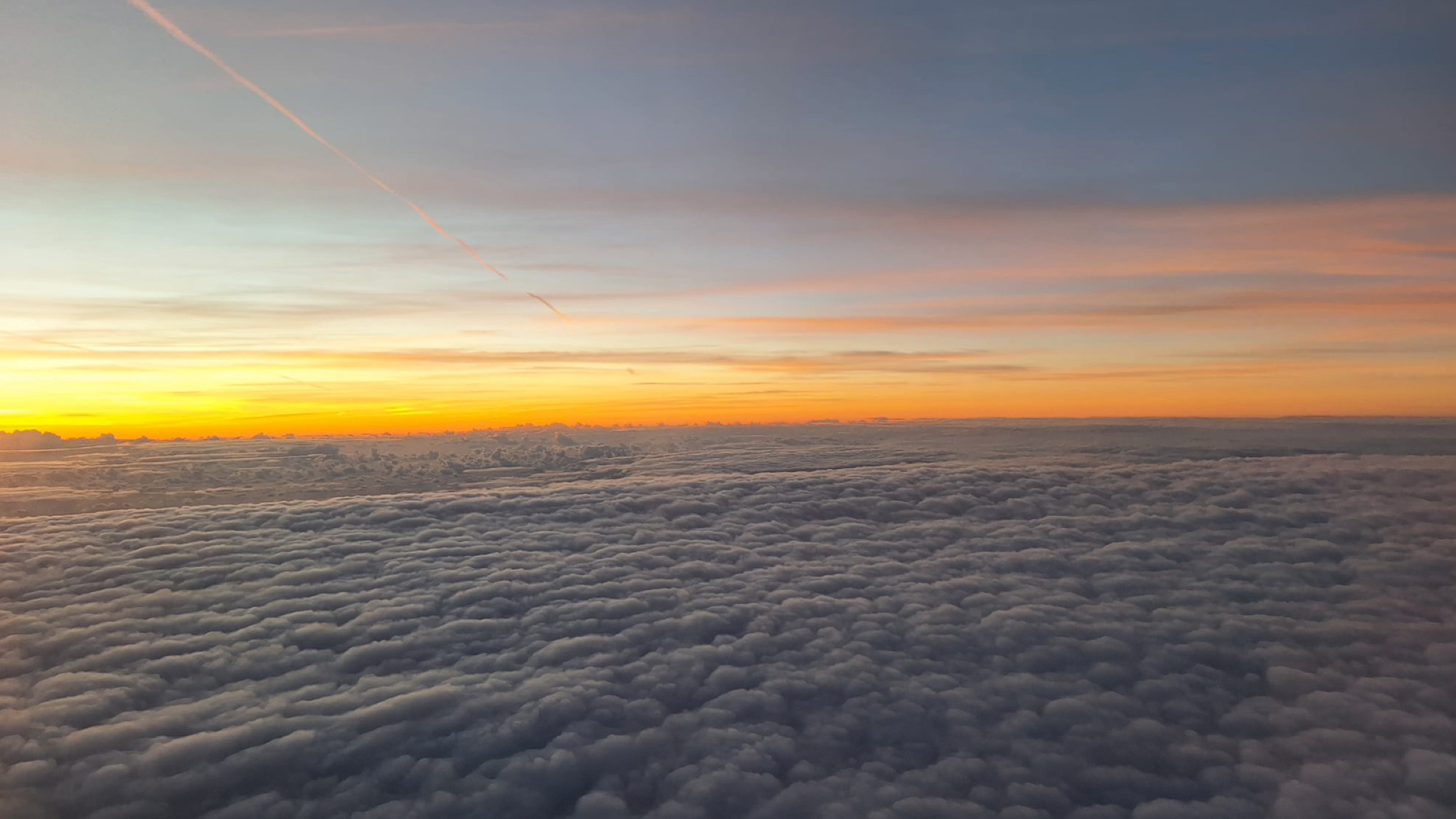 Olbia e il soffice manto bianco….di nuvole