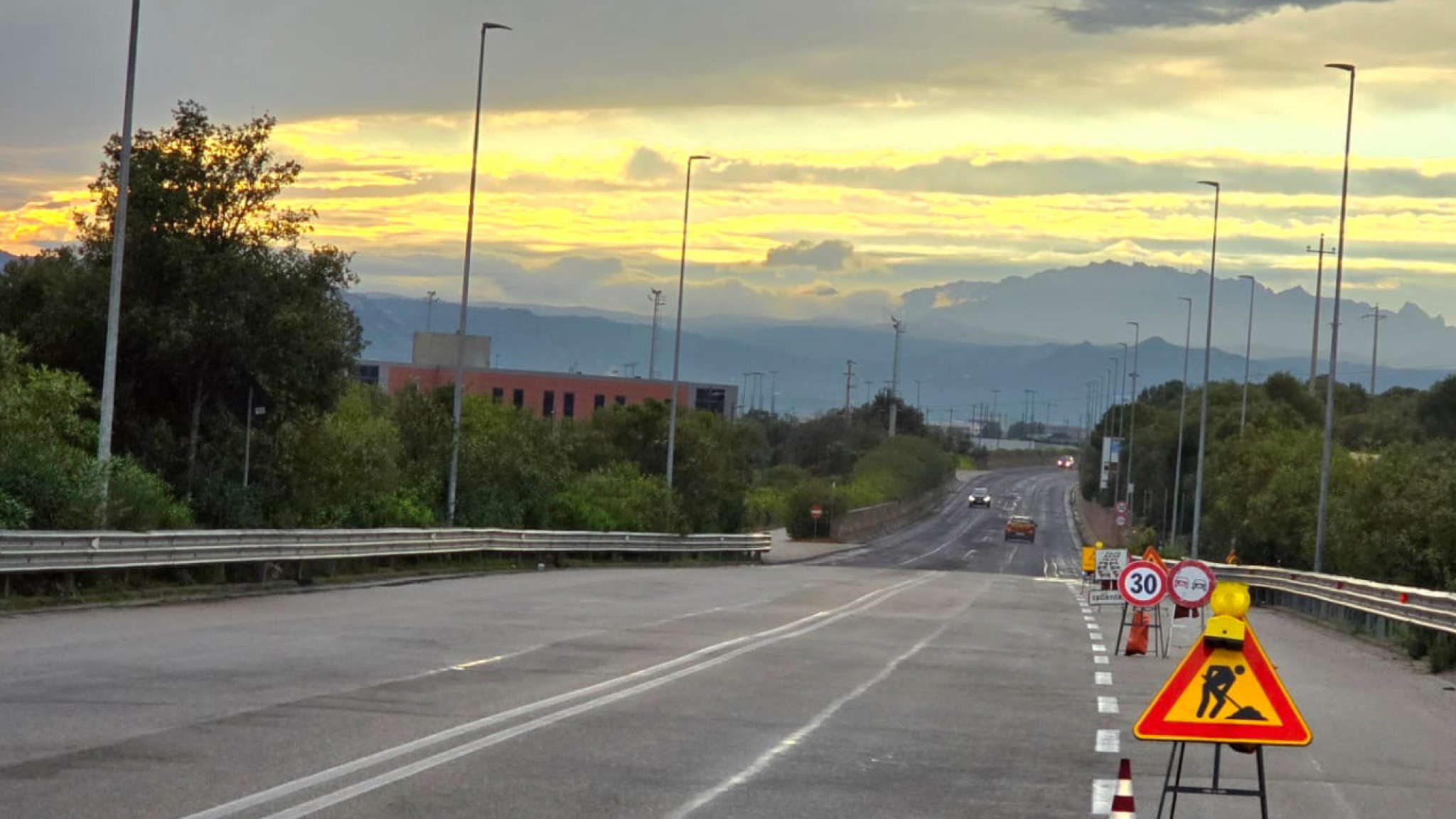 Olbia, lavori in corso per rifacimento manto stradale