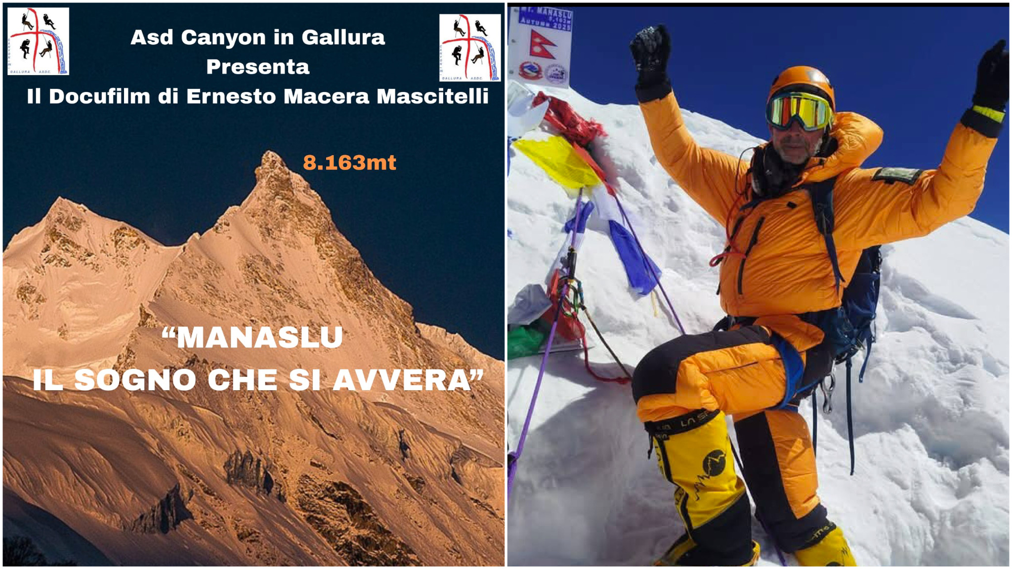 Olbia, Ernesto Macera Mascitelli racconta la sua avventura sul Manaslu