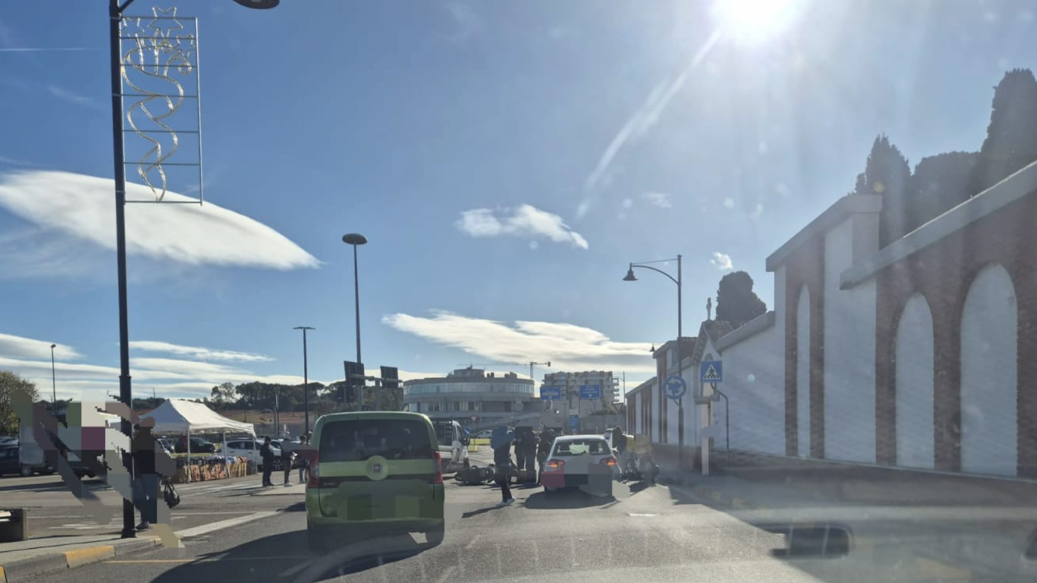 Olbia, incidente in via Roma: coinvolto un motociclista