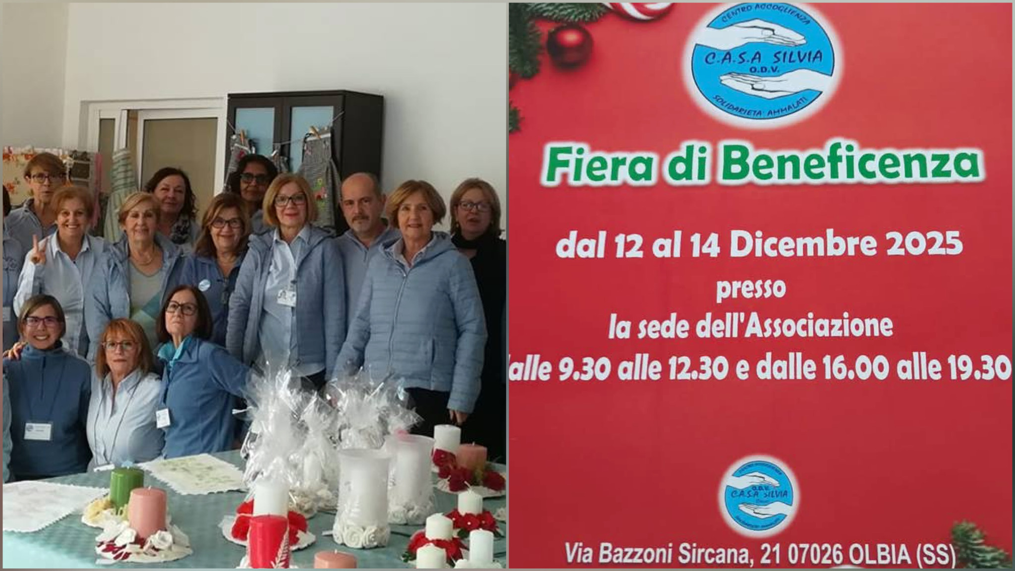 Olbia, la Fiera a Casa Silvia: volontariato e condivisione per aiutare i malati