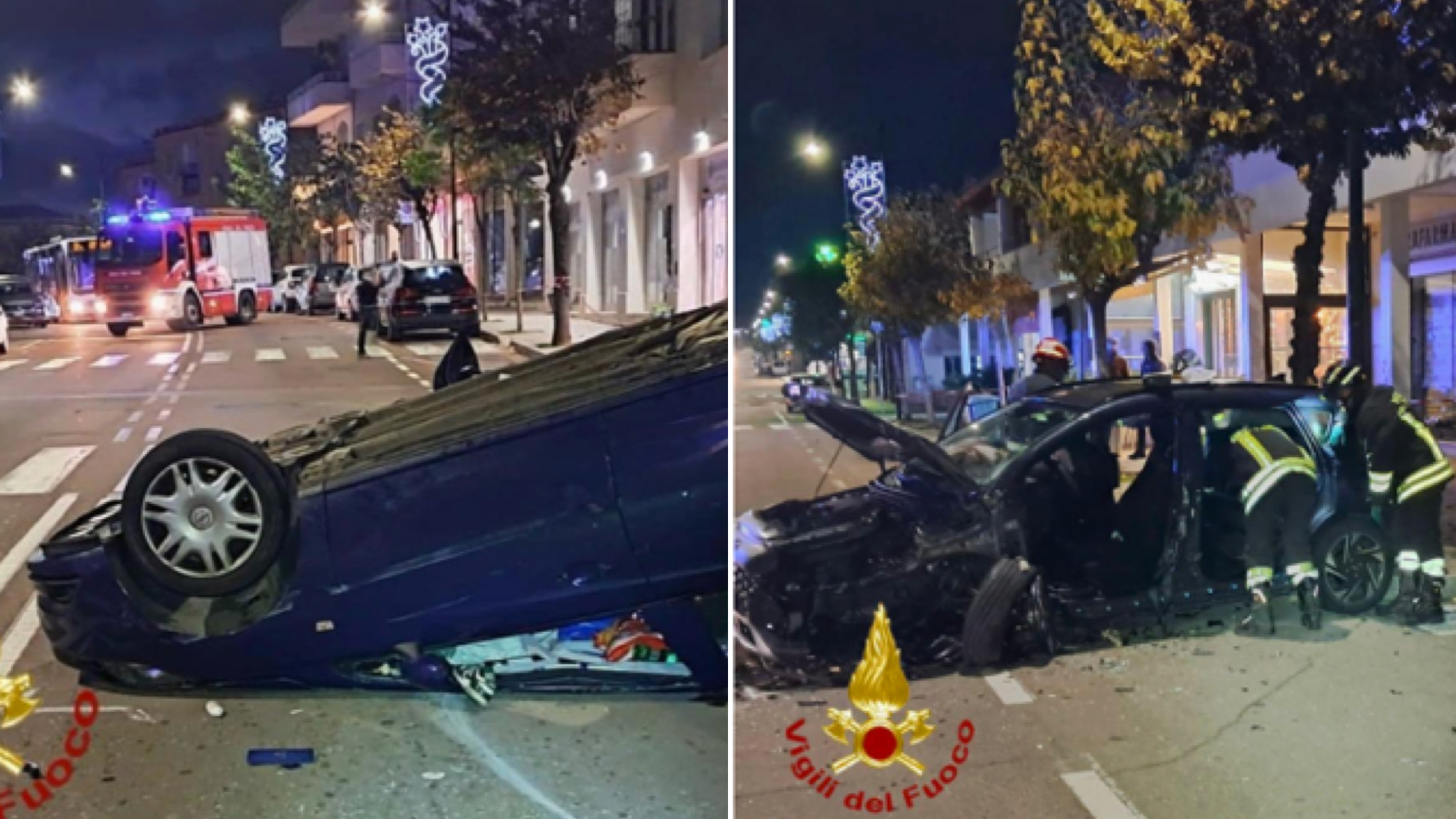 Olbia, incidente stradale all’alba: due feriti