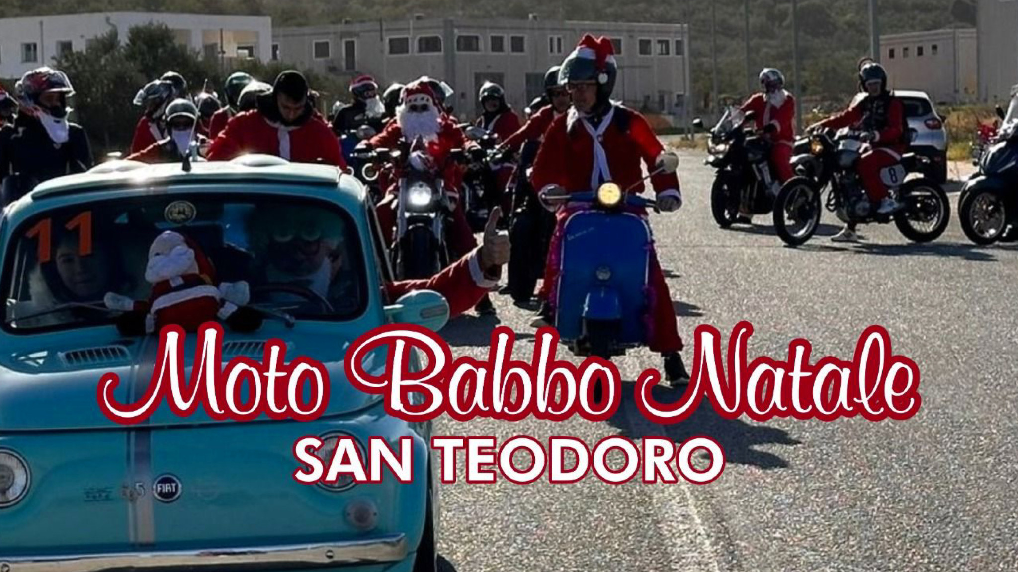 San Teodoro, la solidarietà passa attraverso i motobabbi Natale tra doni e sorrisi