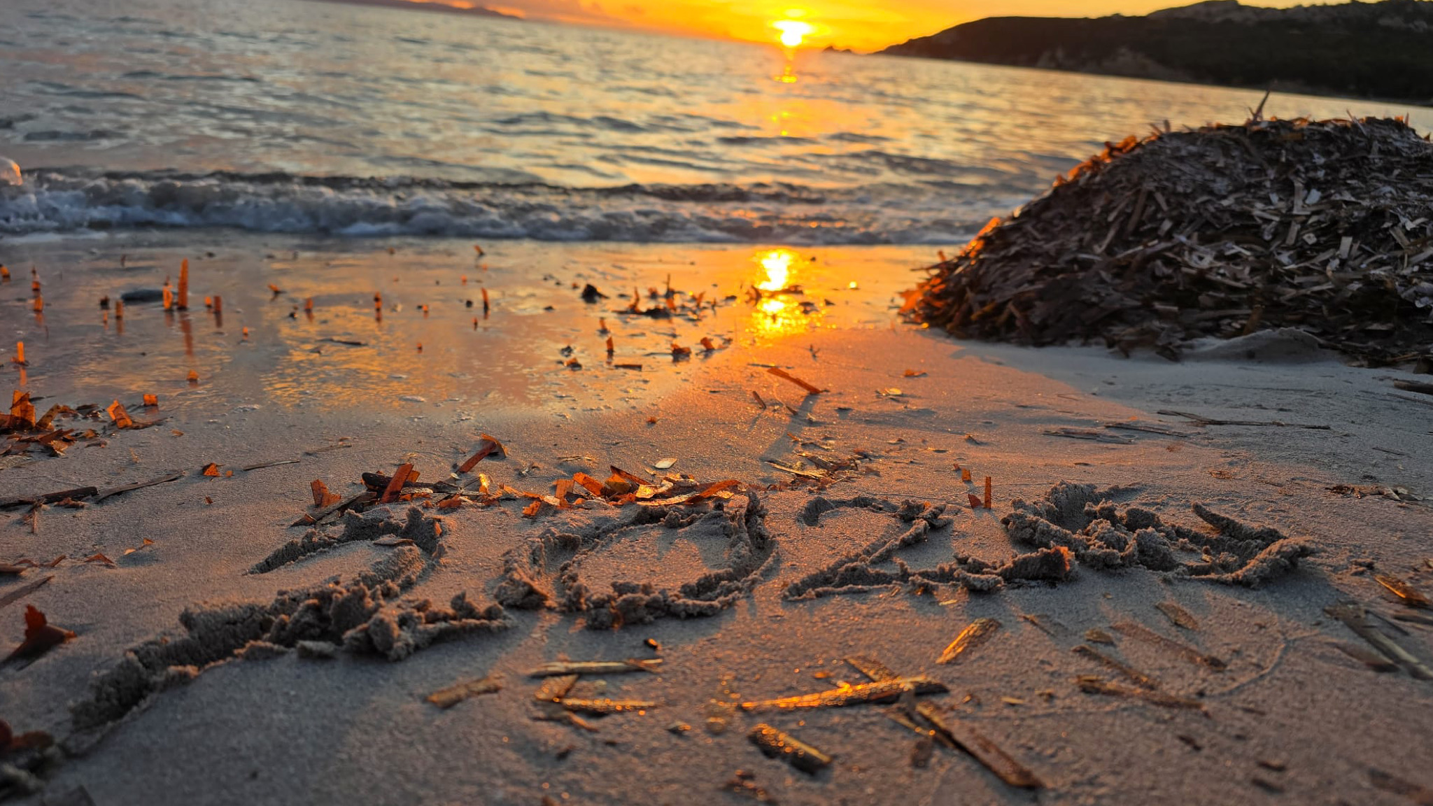 Santa Teresa Gallura, la cartolina di buon anno dalla spiaggia