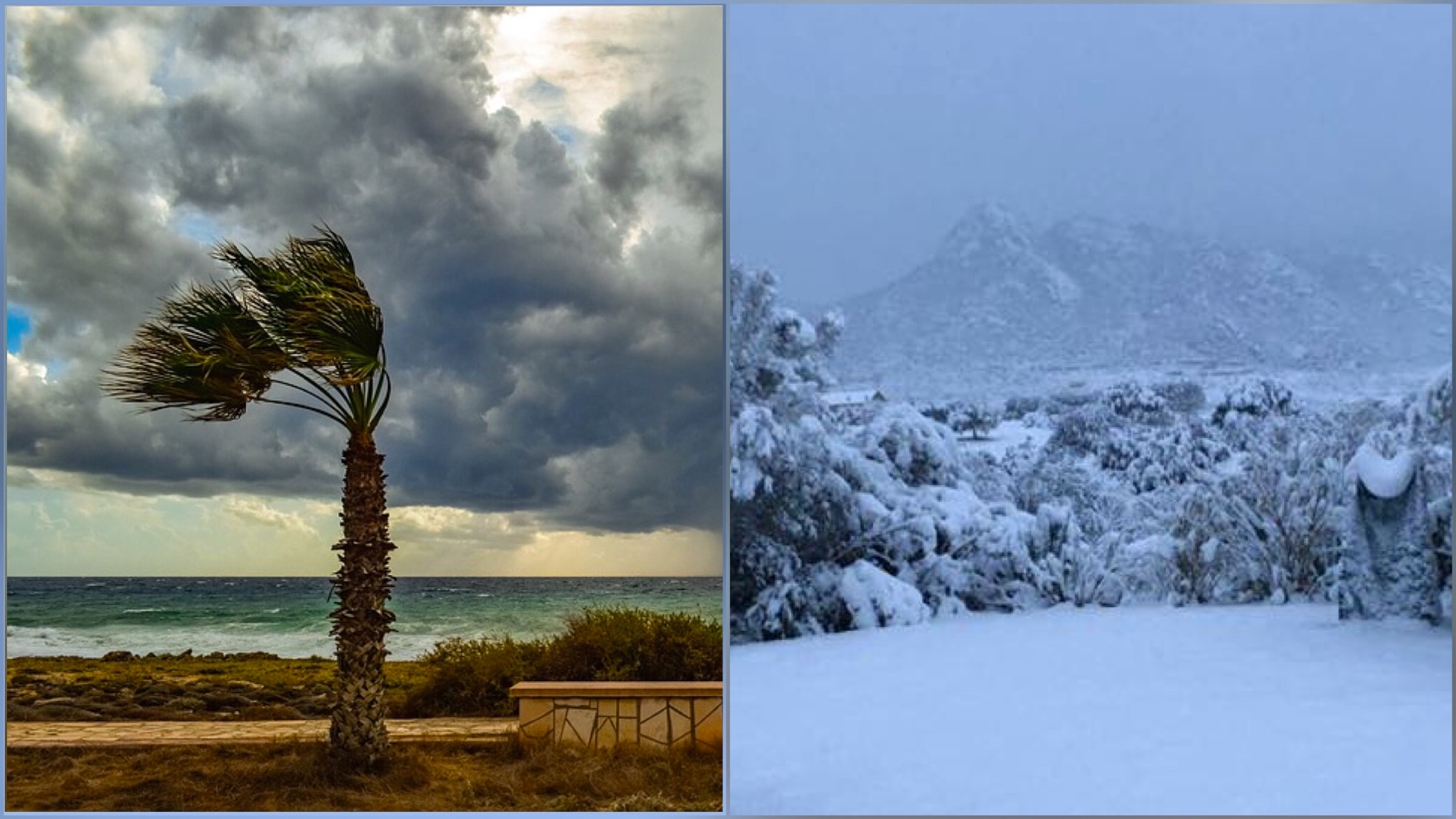 Allerta meteo con rischio neve su tutta la Sardegna