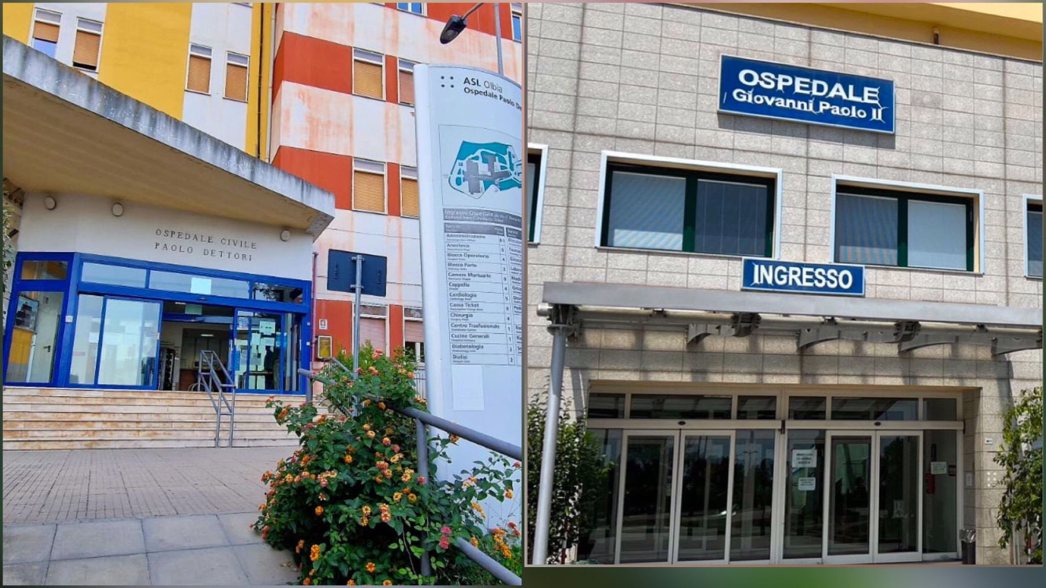 Olbia, chiusure nei presidi ospedalieri di Olbia e Tempio causa allerta meteo