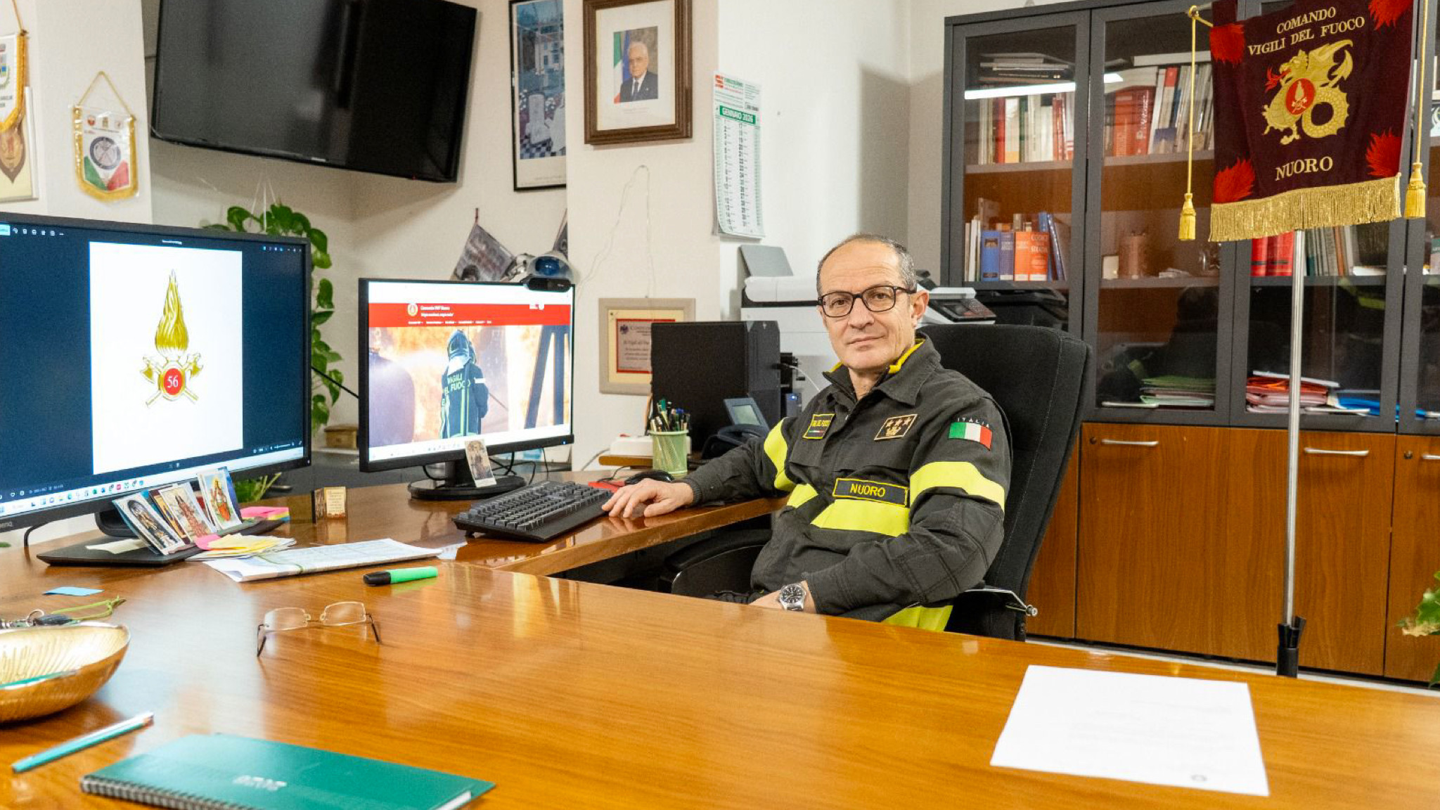 L’ing.Giampaolo Lampis lascia il comando dei Vigili del Fuoco nell’Isola
