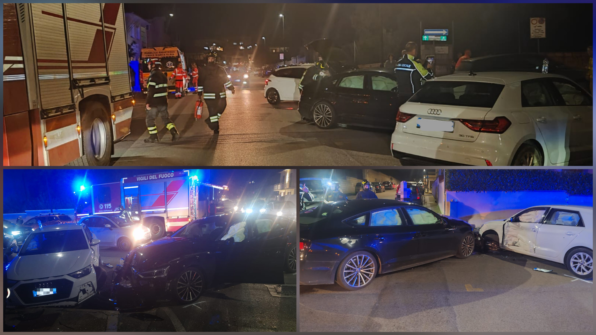 Olbia, incidente in via San Gallo all’incrocio con via Palladio 