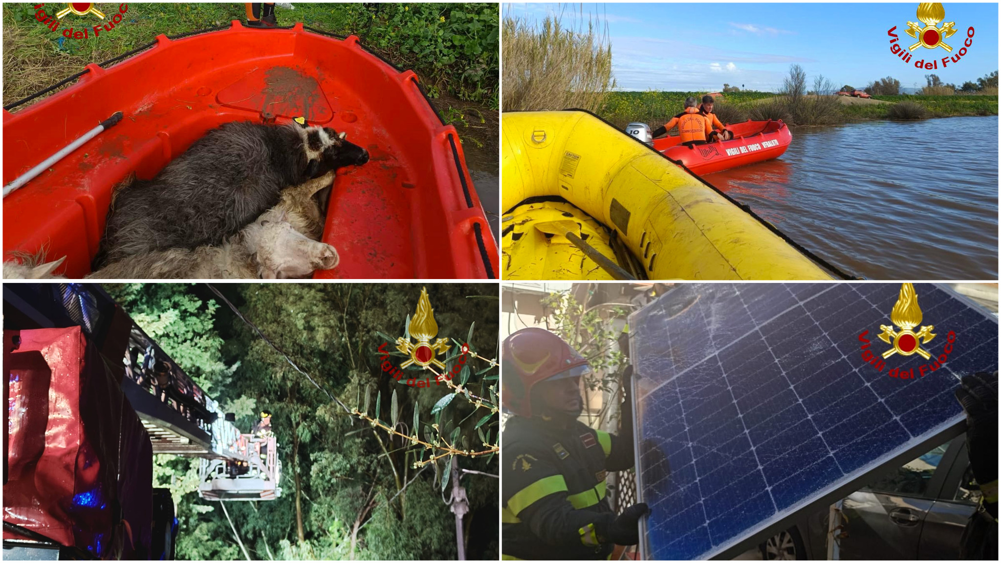 Più di 1000 interventi dei Vigili del Fuoco in 3 giorni