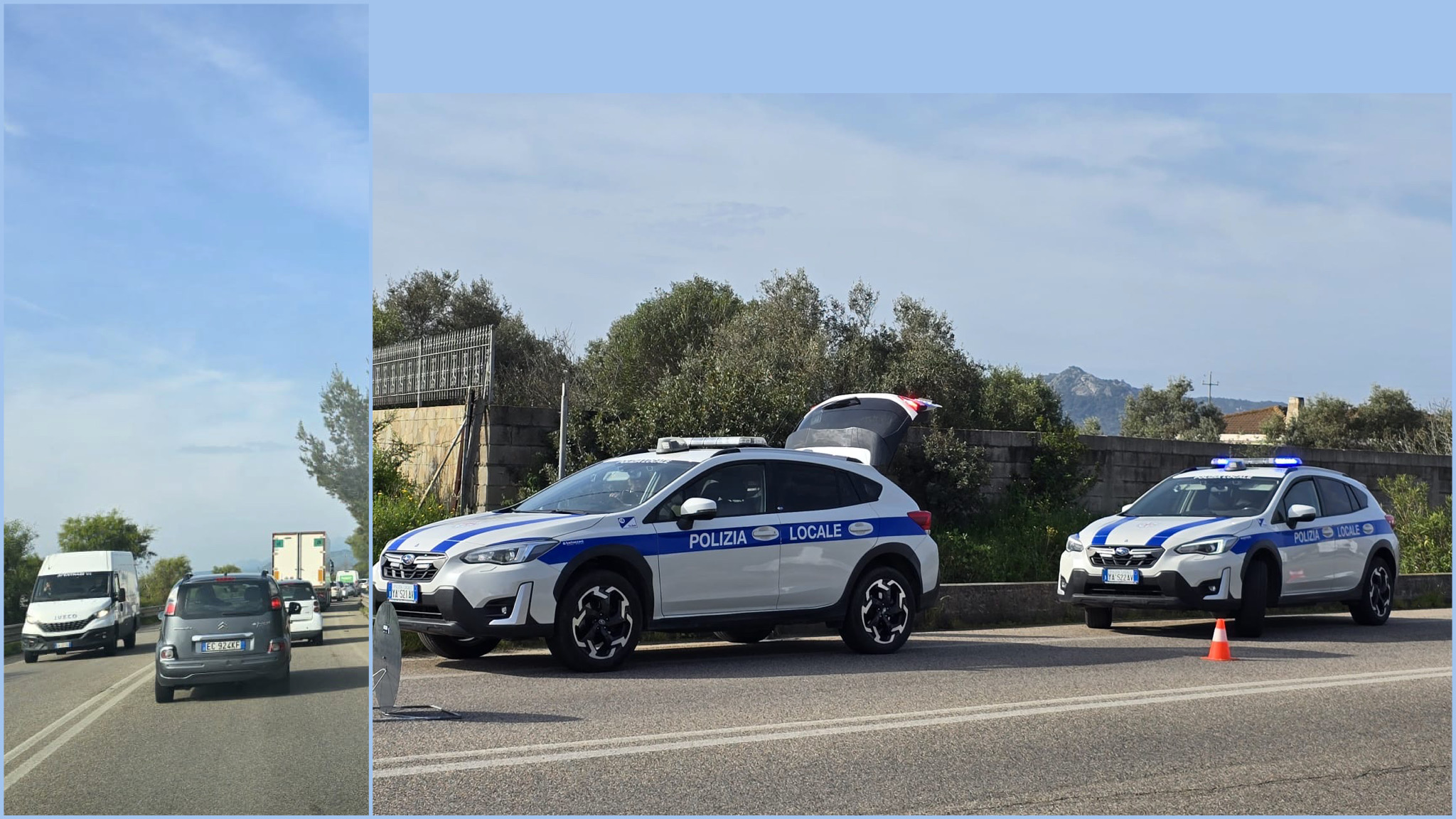 Olbia, incidente sulla circonvallazione: rallentamenti del traffico 