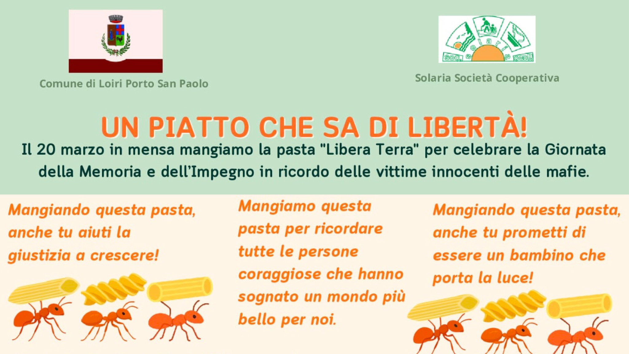 Loiri Porto San Paolo presenta e assapora “Un piatto che sa di libertà”