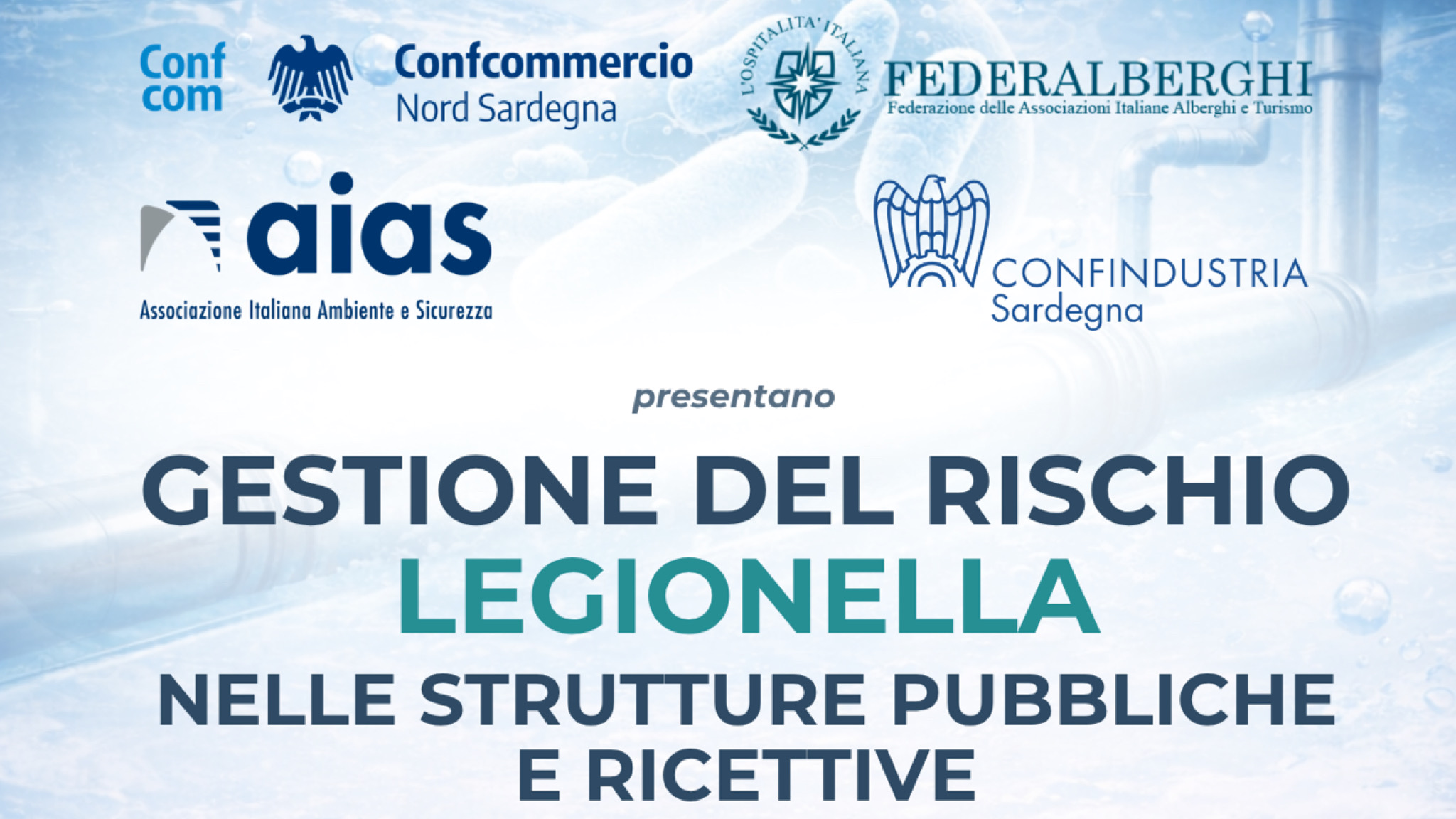 A Olbia un convegno sulla “Gestione del rischio Legionella nelle strutture ricettive”