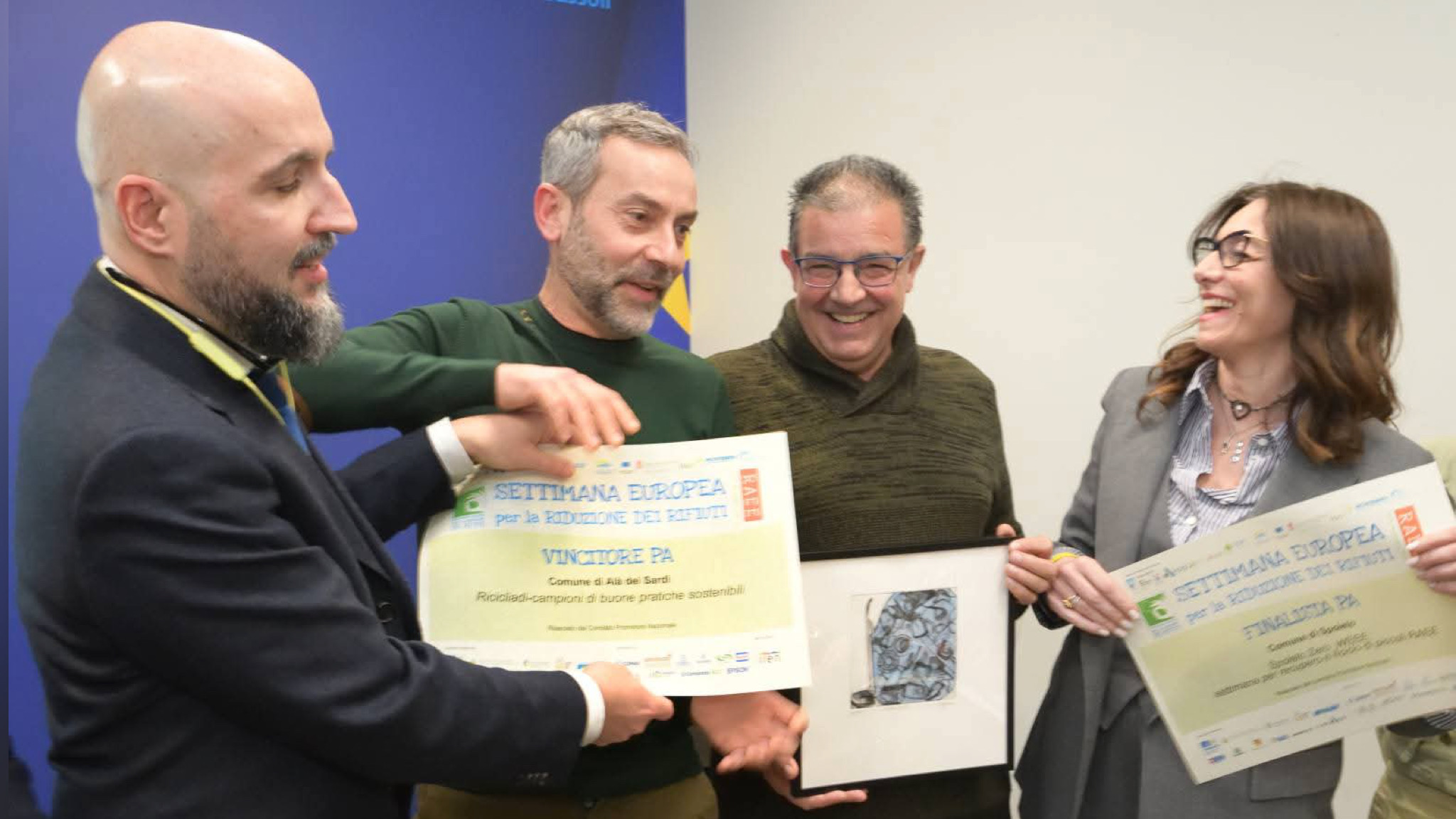 Alà dei Sardi premiata nell’ambito delle “Ricicliadi 2025”