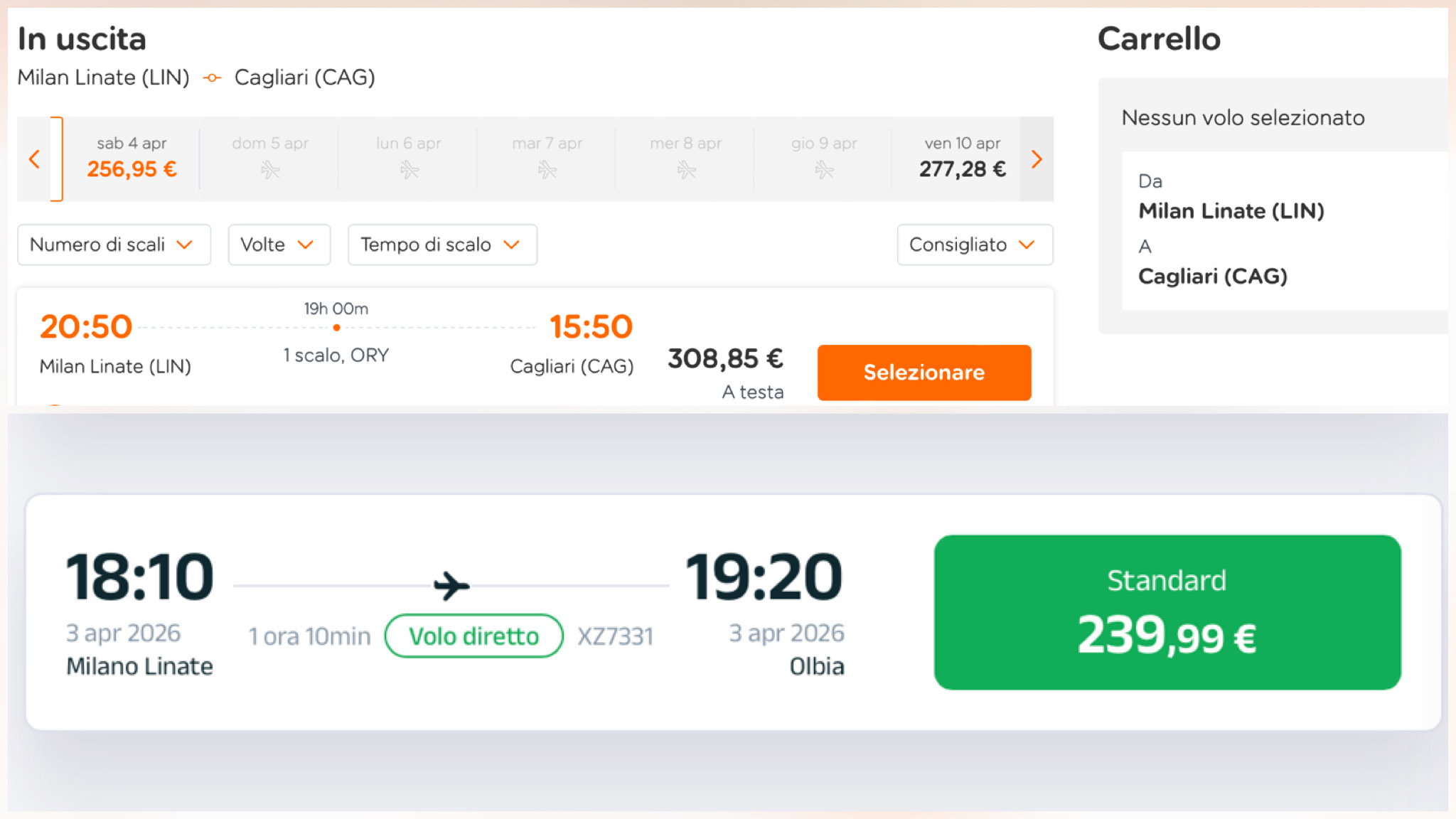 Continuità territoriale….nell’alto dei cieli e oltre (voli a prezzi stellari)