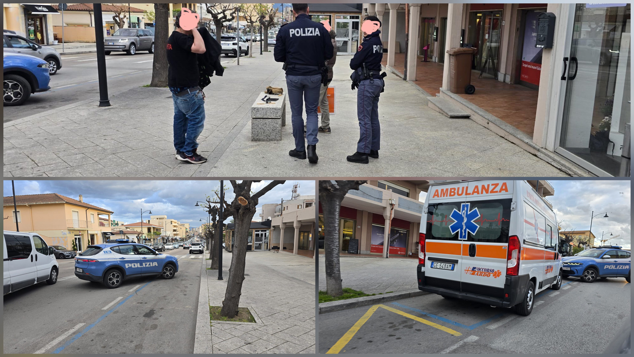 Olbia, uomo in forte stato di alterazione crea disordini in via Aldo Moro