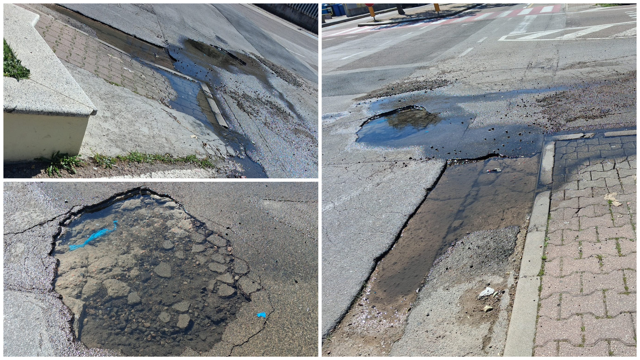 Olbia, perdita d’acqua in via Ferrara: si attende la riparazione 