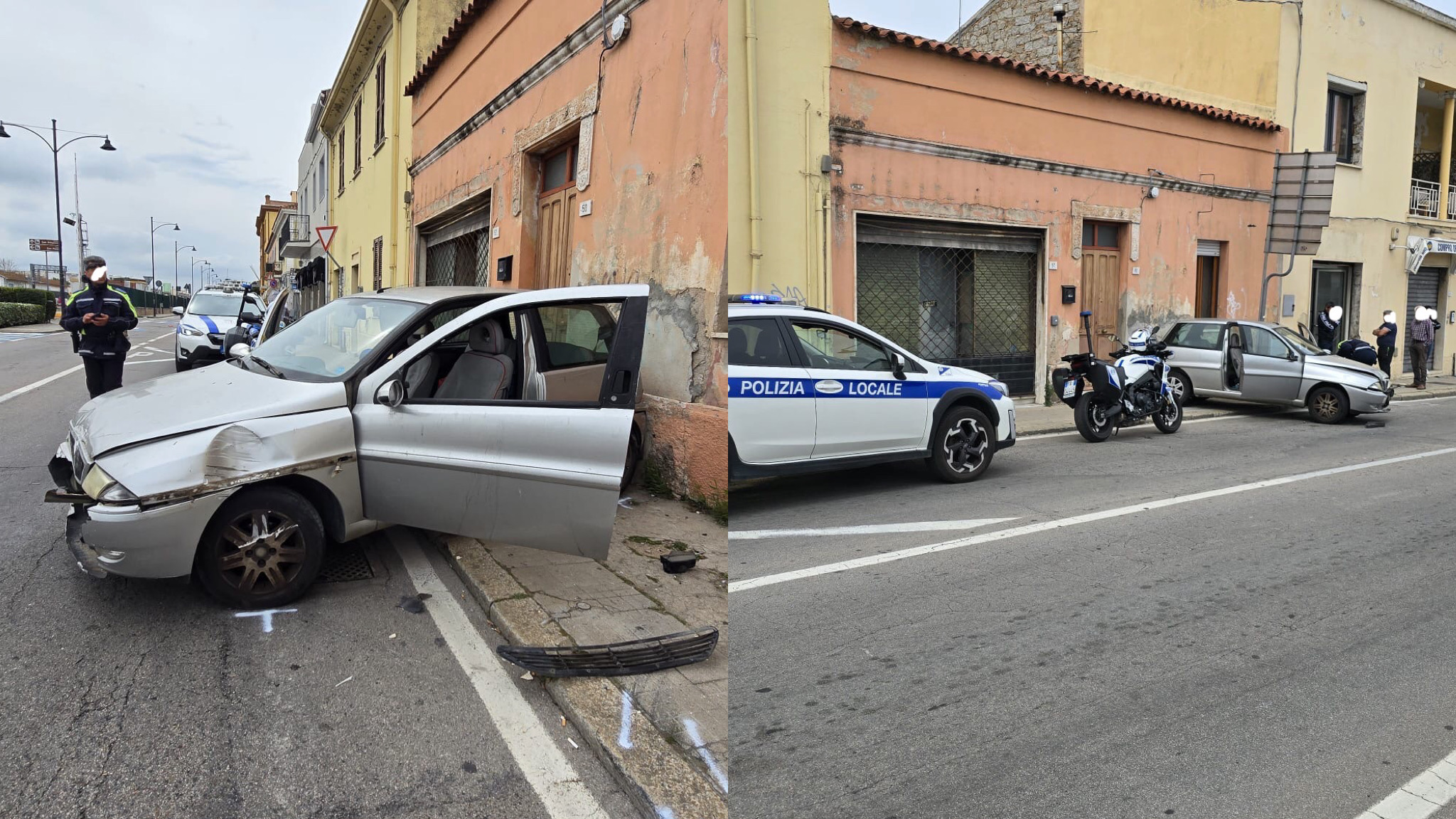 Olbia, auto sfonda la vetrina di un negozio