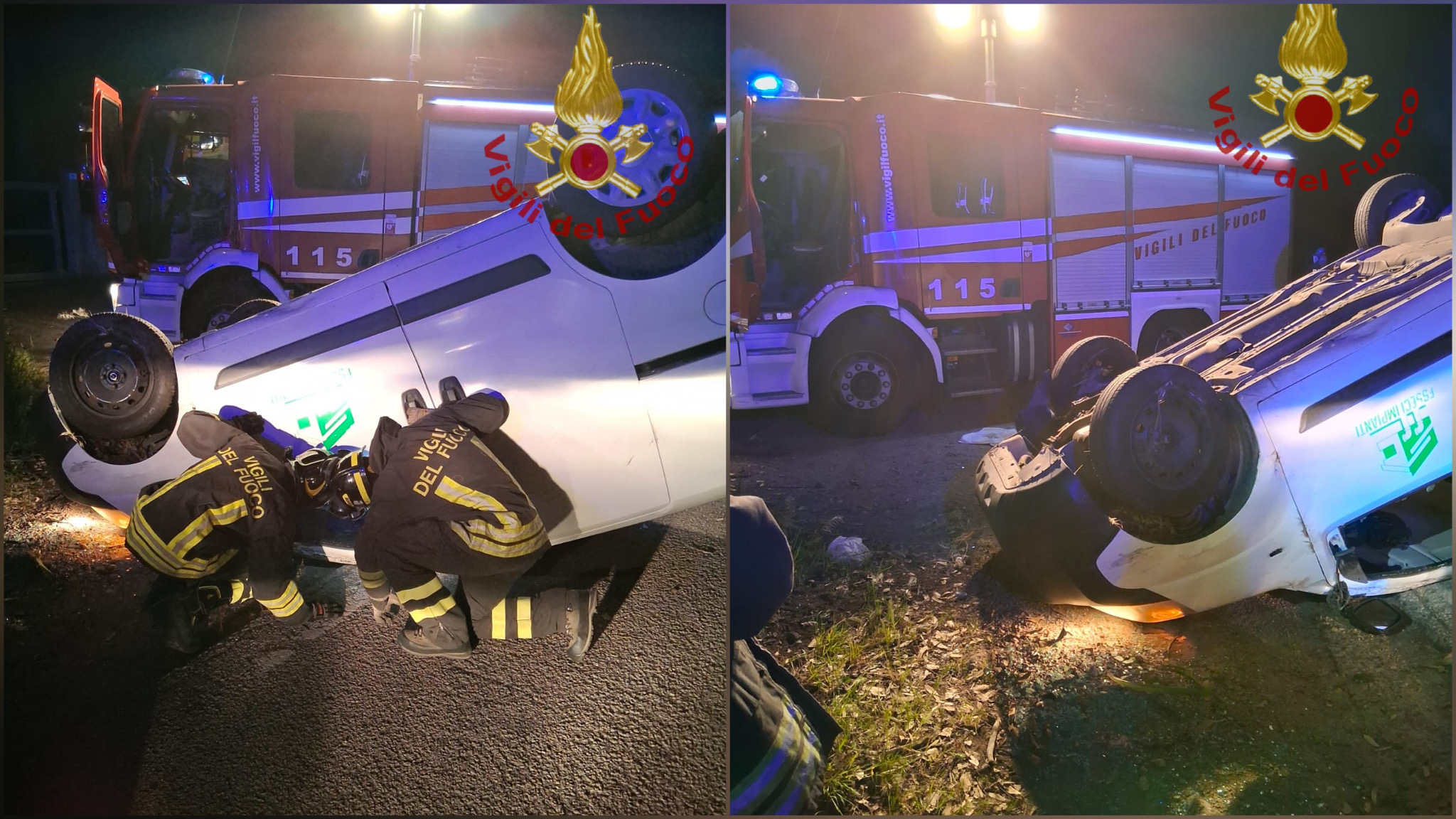 Arzachena, furgoncino si ribalta sulla statale: 1 ferito