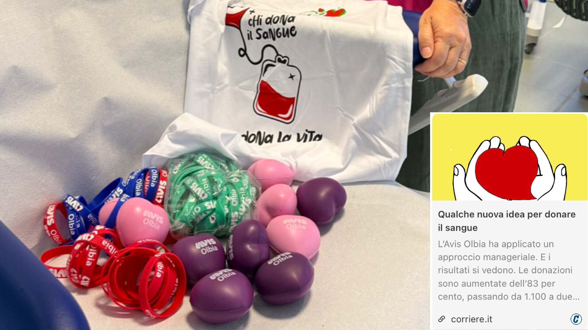 L’Avis Olbia e la campagna di donazioni agli onori della cronaca sul Corriere della Sera