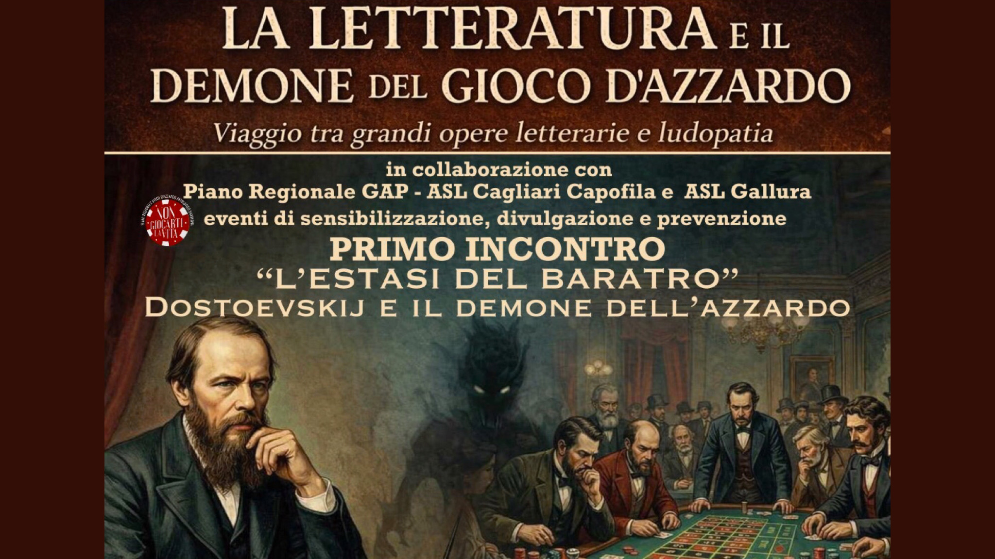 Olbia, ASL Gallura e Biblioteca Simpliciana insieme per la prevenzione del gioco d’azzardo