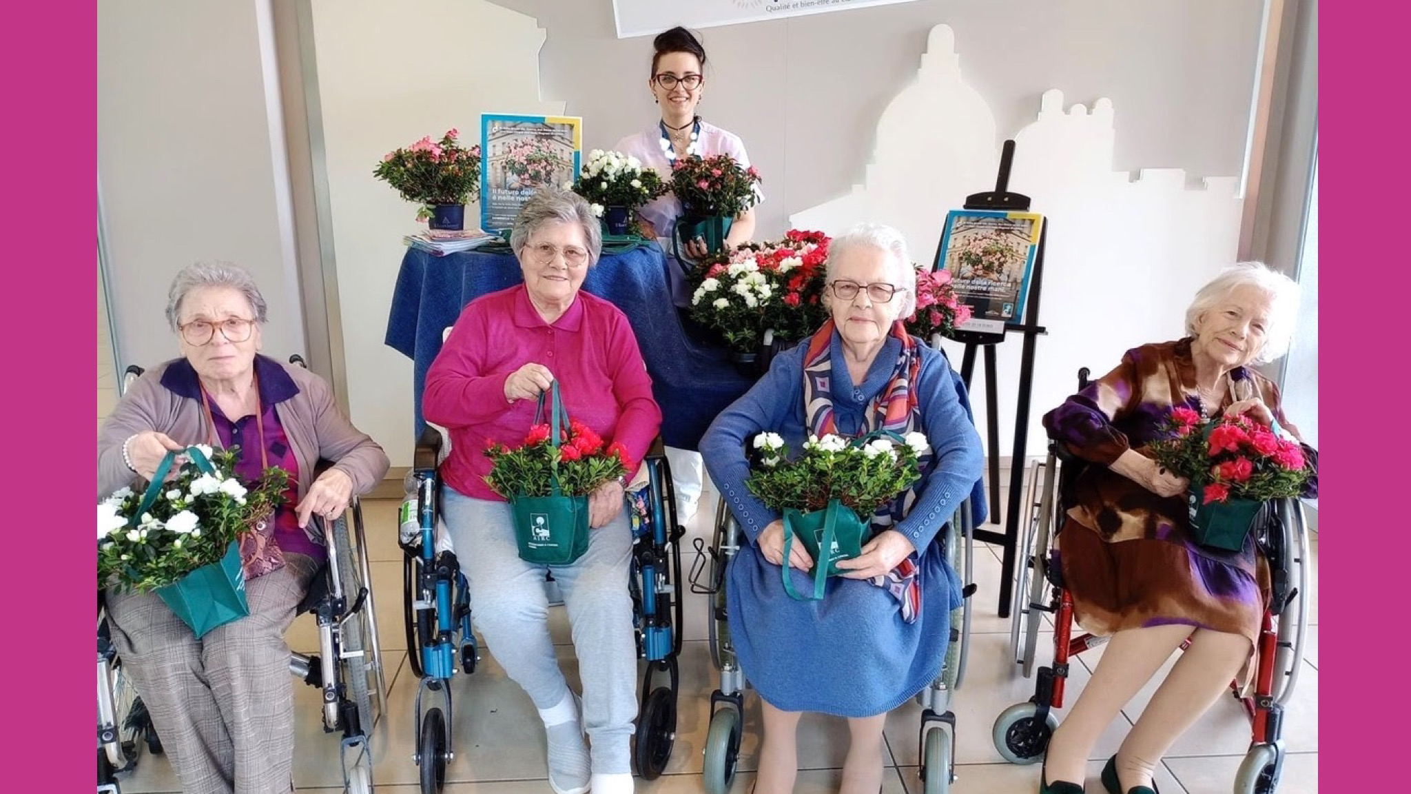 Festa della mamma: le RSA e le cliniche del Gruppo diventano punti di distribuzione dell’Azalea della Ricerca di Fondazione AIRC