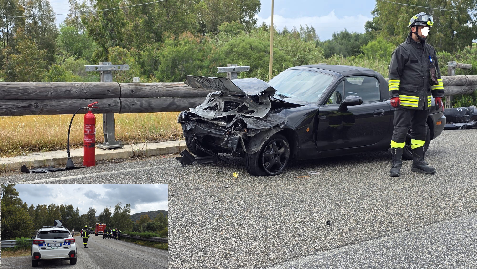 Olbia, incidente stradale sulla Olbia-Trudda 
