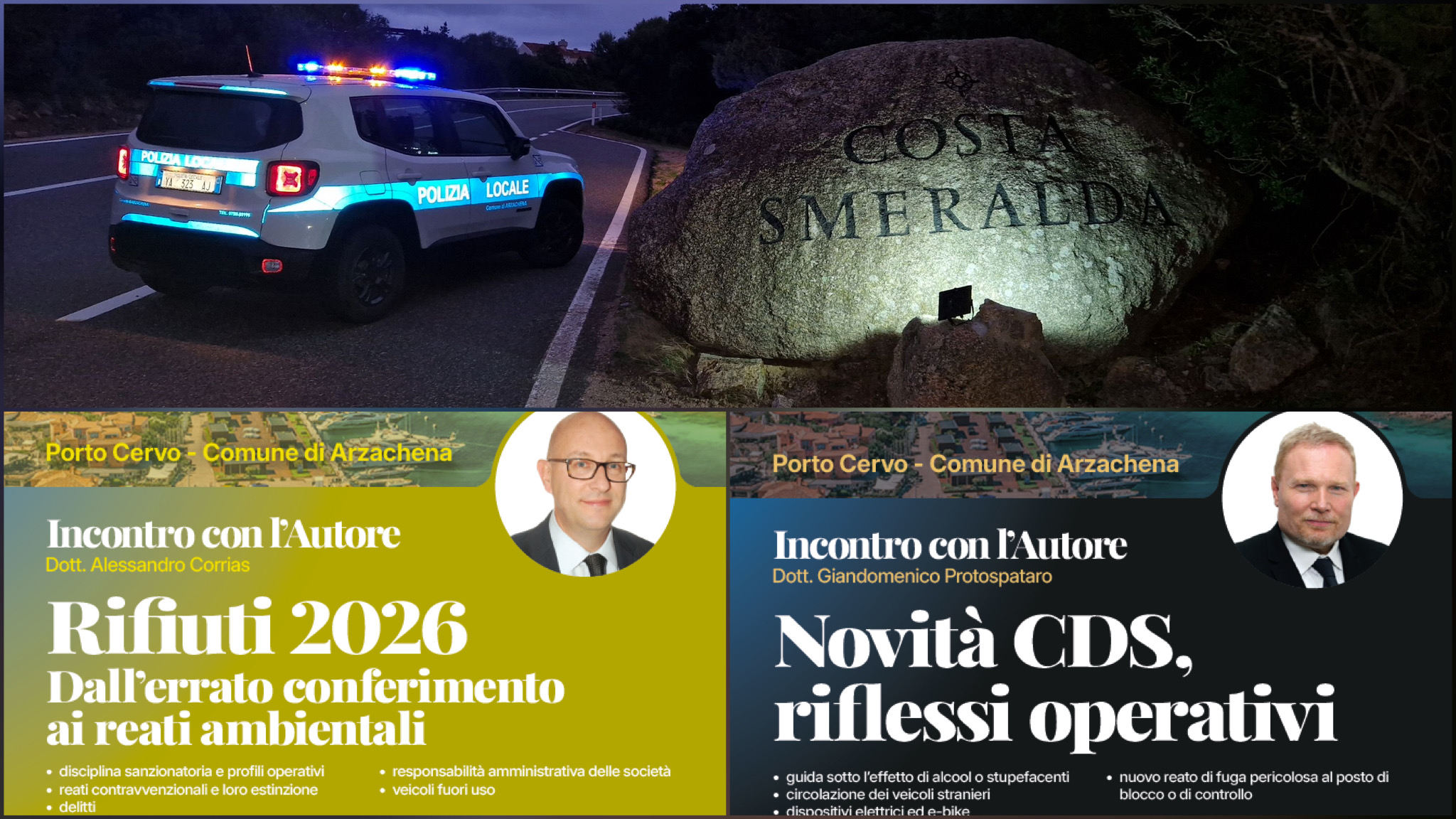 Sicurezza stradale e tutela ambientale: ad Arzachena due giornate di alta formazione per le Forze dell’Ordine con gli esperti nazionali di Egaf