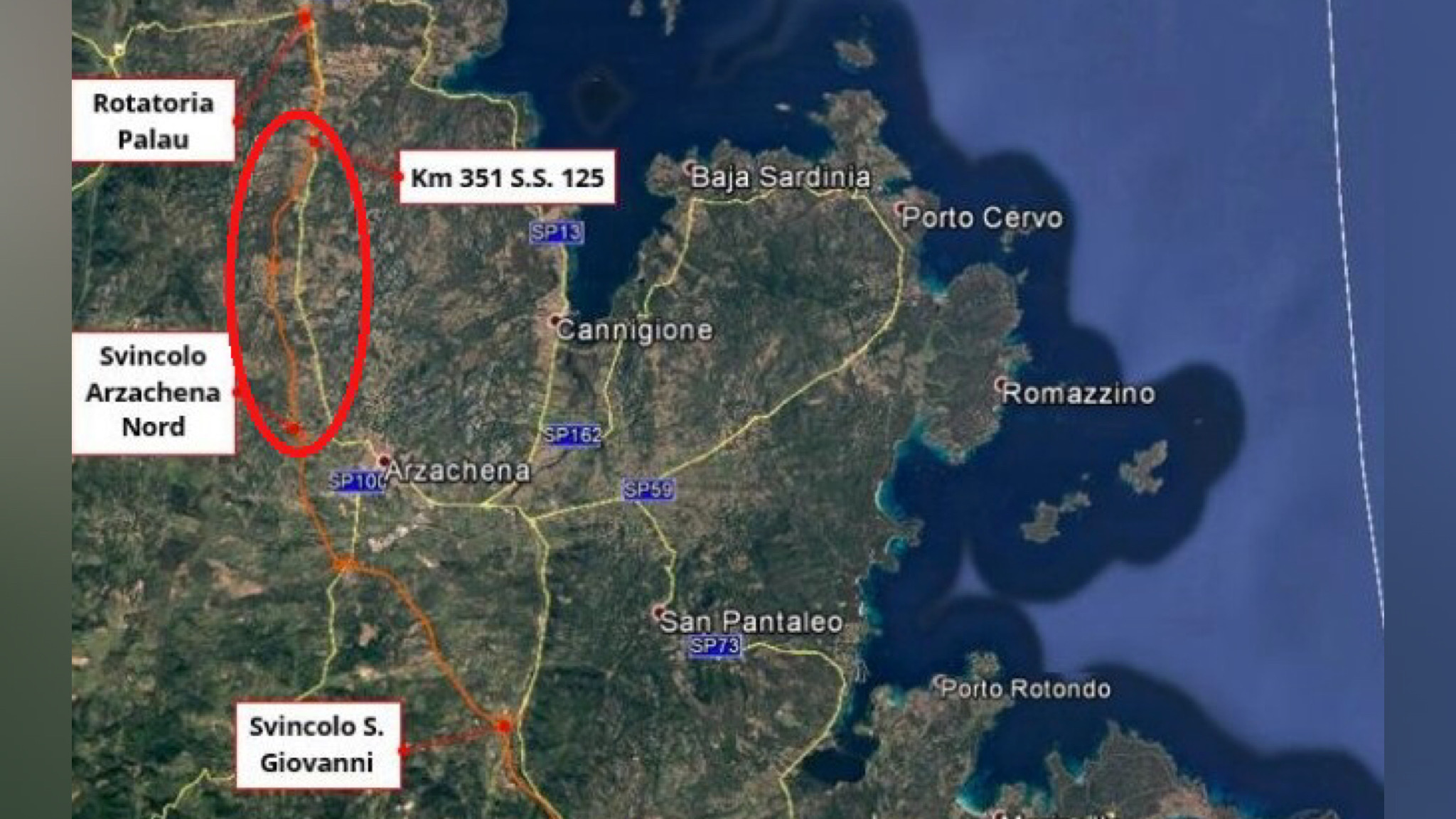 La Regione avvia la procedura di valutazione di impatto ambientale per la nuova strada statale Olbia - Palau