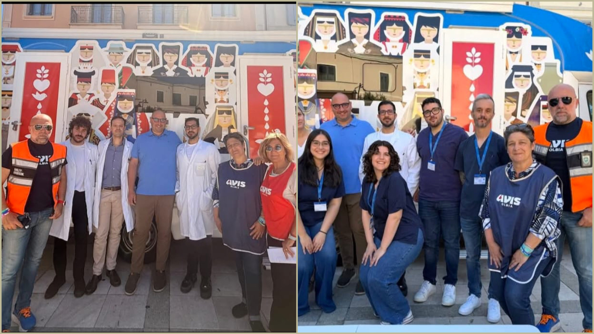 Sanità, prevenzione e volontari in campo in centro a Olbia con il Mater