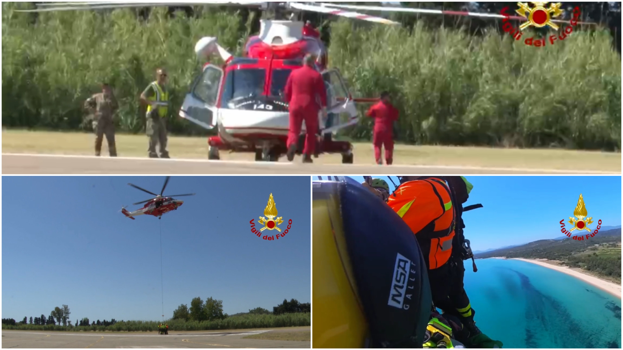 Esercitazione dei Vigili del fuoco in situazioni di gravi emergenza