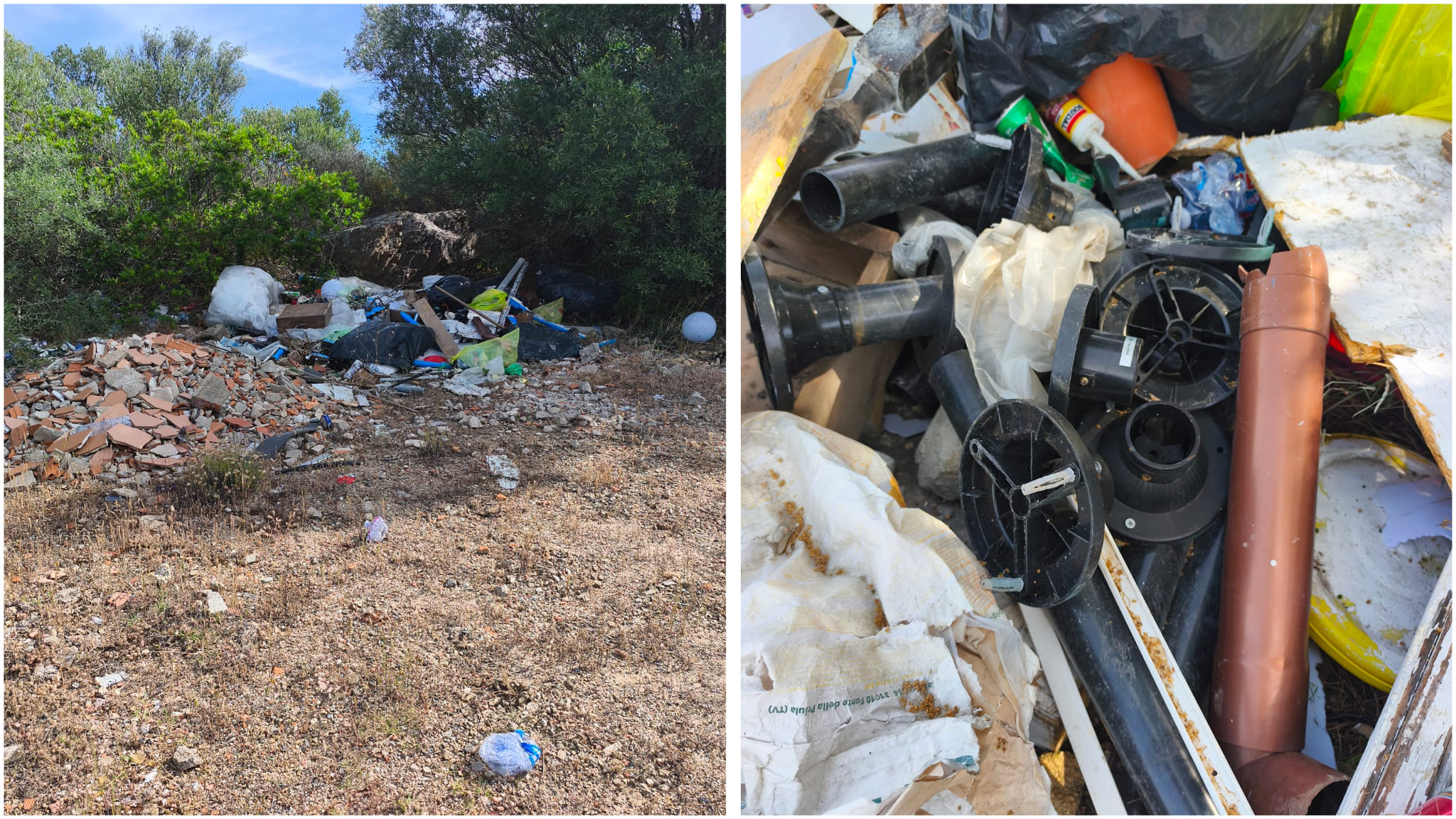Golfo Aranci, la discarica sulla provinciale 16 accanto ai residence stellati