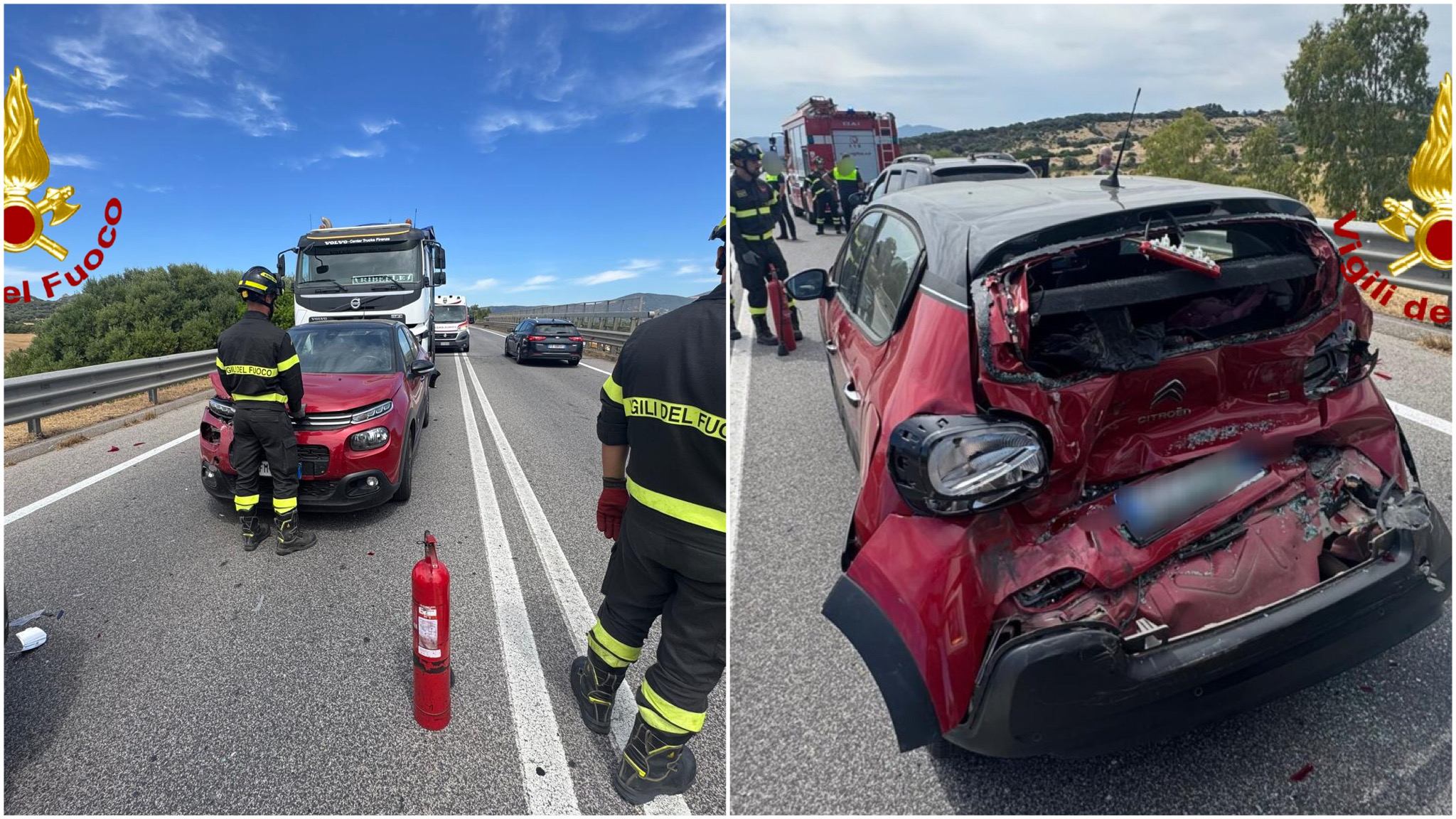 Olbia, tamponamento sulla panoramica: tre veicoli coinvolti