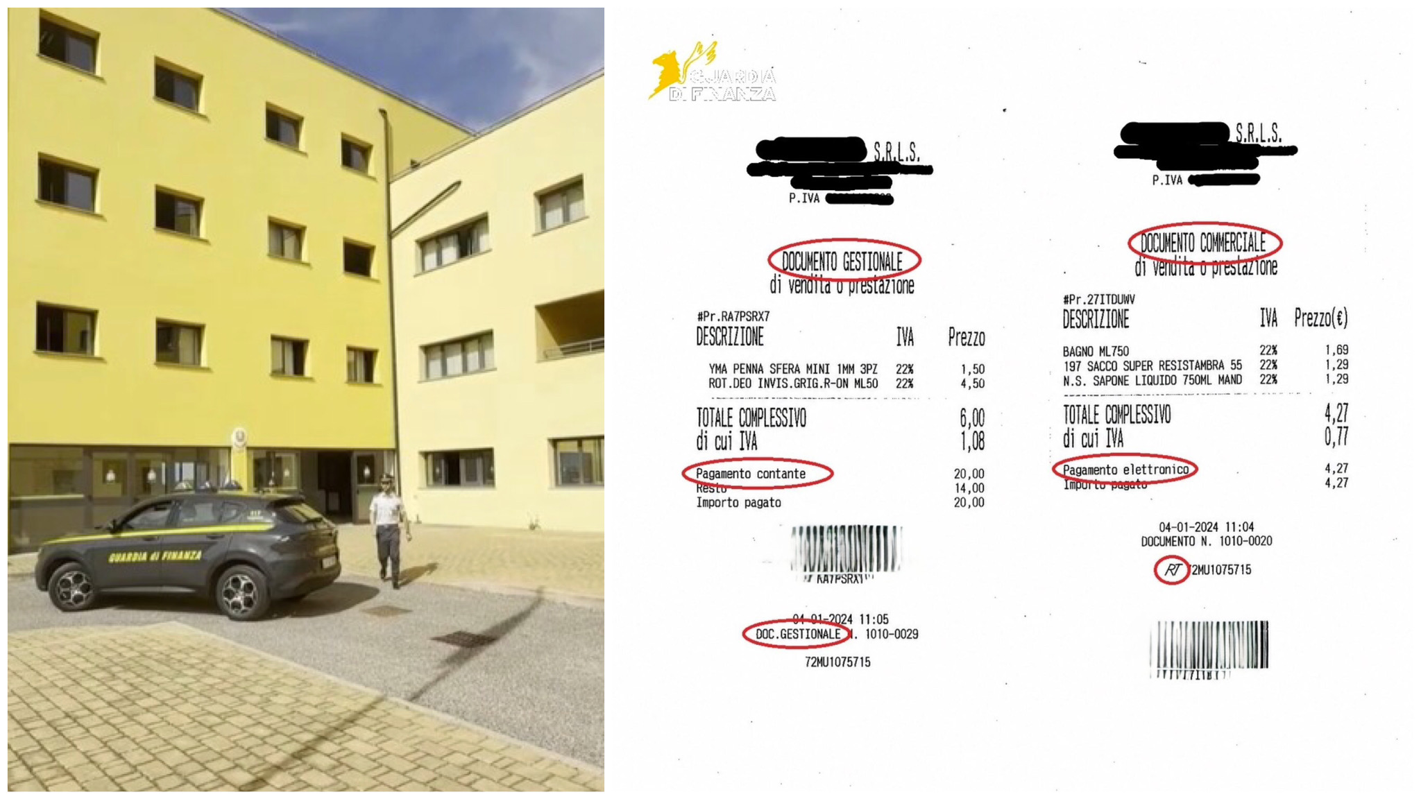 Scoperta una maxi evasione fiscale dalla Guardia di Finanza: scontrini fantasma per 20 milioni di euro