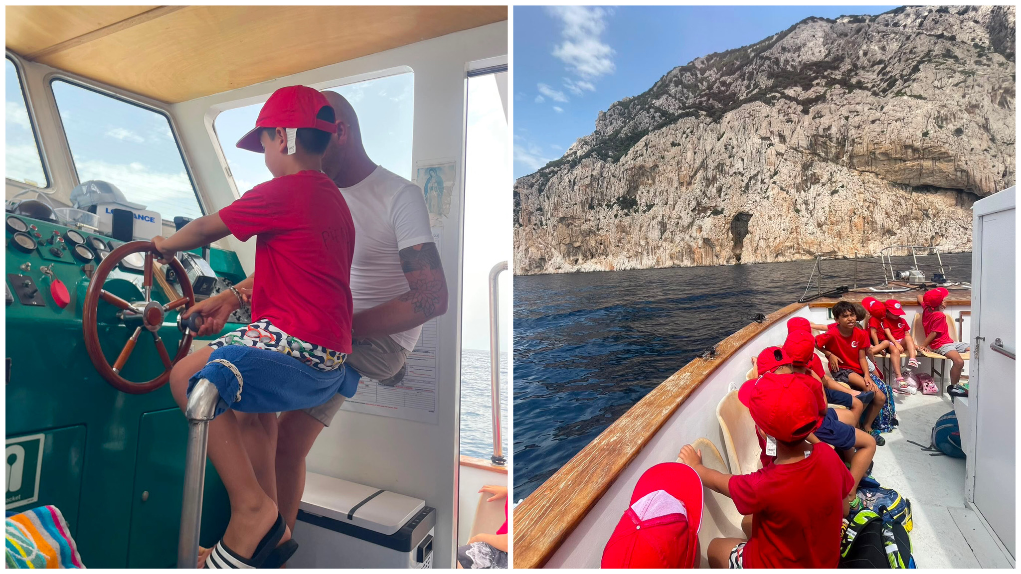 Sas Janas racconta il mare rendendo i piccoli protagonisti di una giornata in barca tra tuffi e timoni