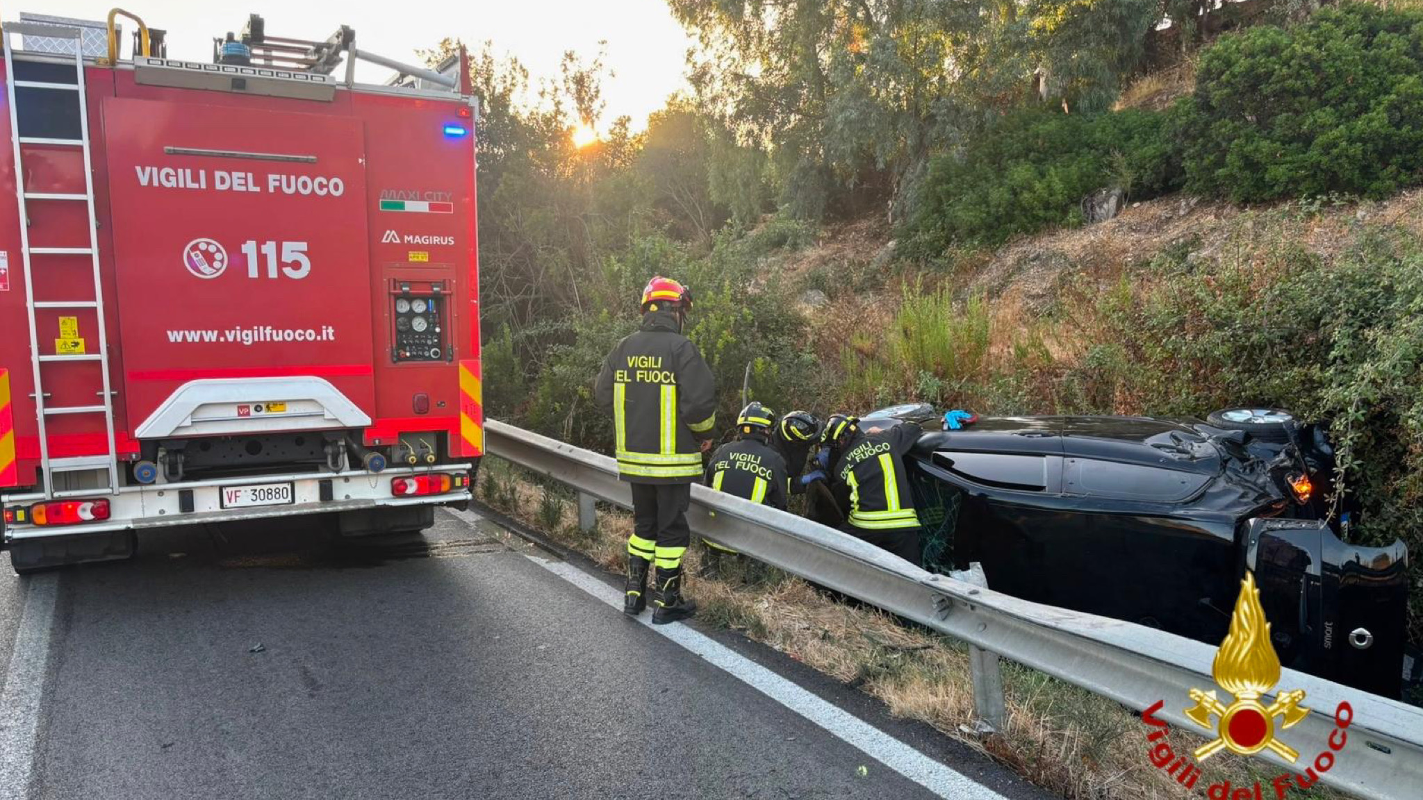 Olbia, incidente autonomo sulla 125:la conducente in ospedale per accertamenti