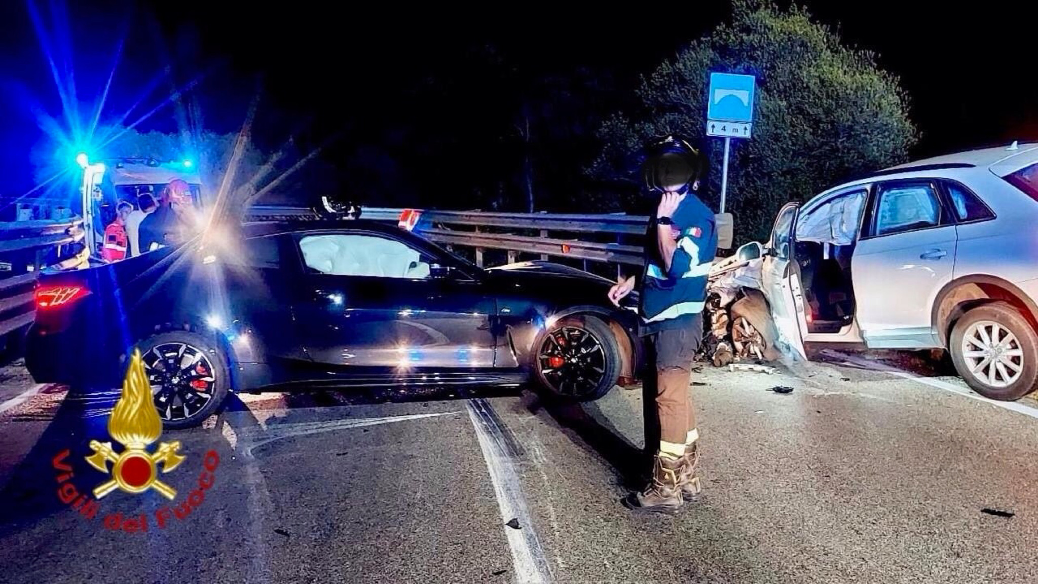 Incidente stradale nella notte tra Olbia e Arzachena: strada chiusa per diverse ore