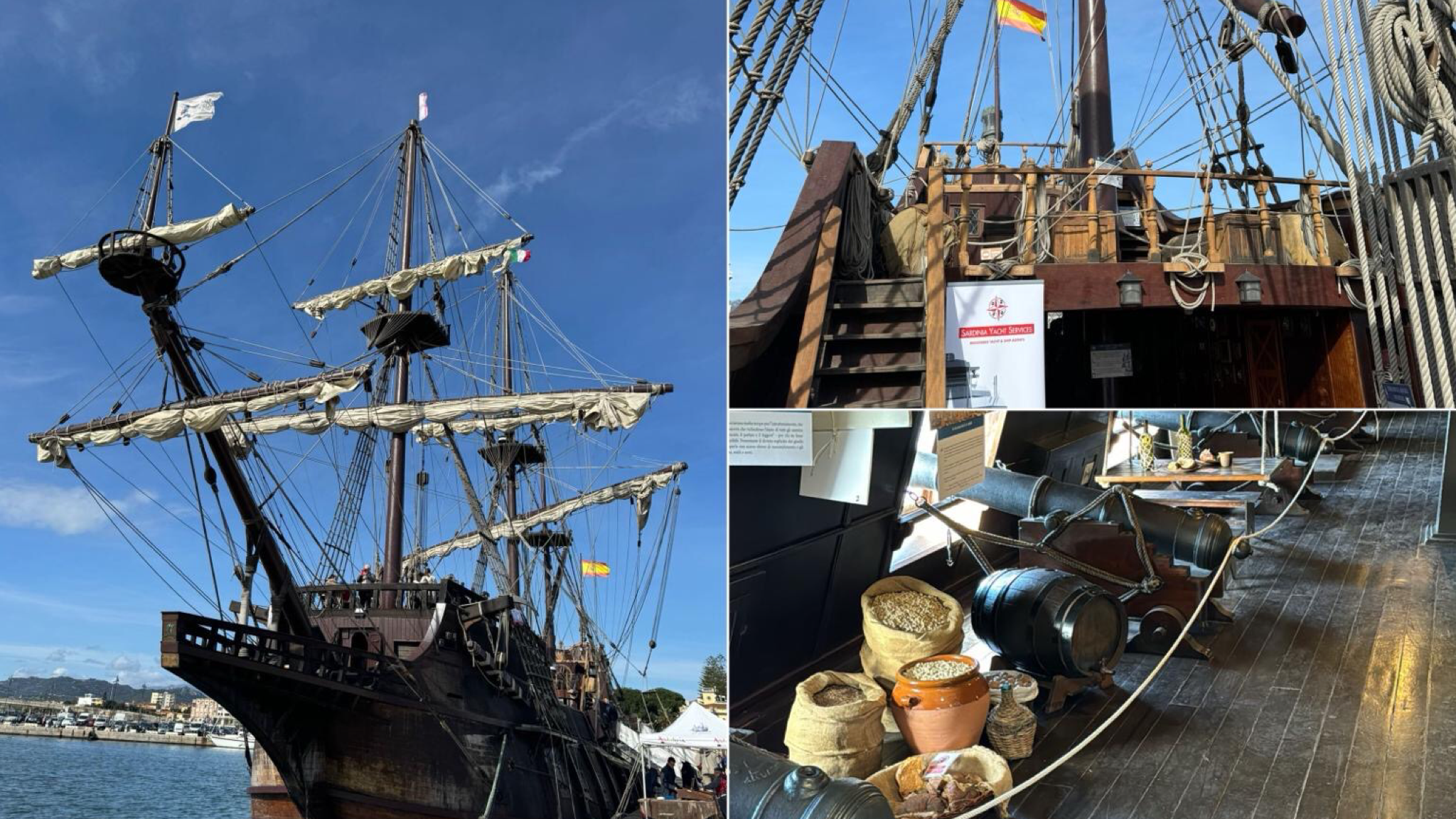 Olbia, è arrivato in porto il Galeón Andalucía