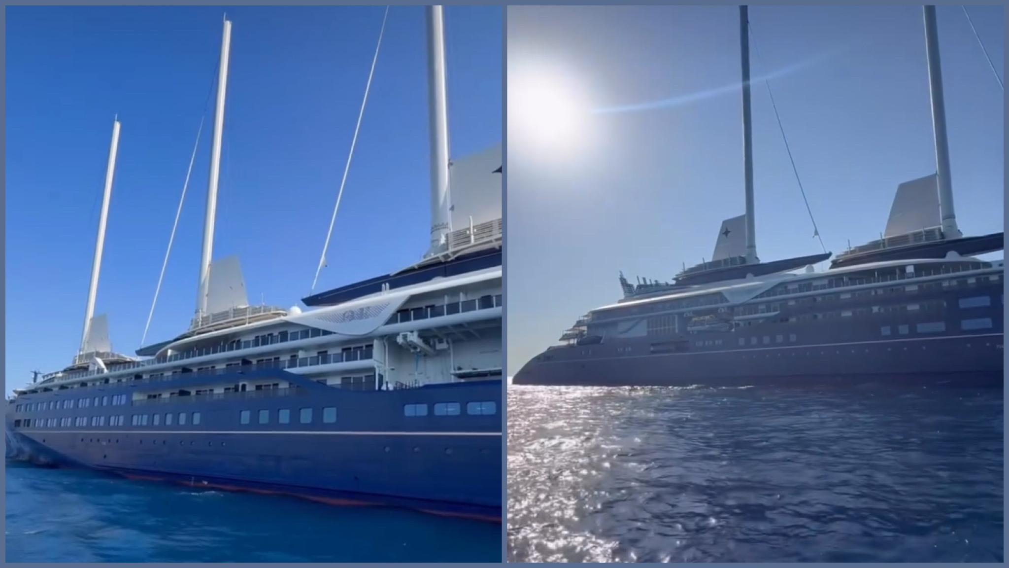 L’Orient Express Corinthian davanti a Cala Granu: il gigante a vela che incontra la Costa Smeralda