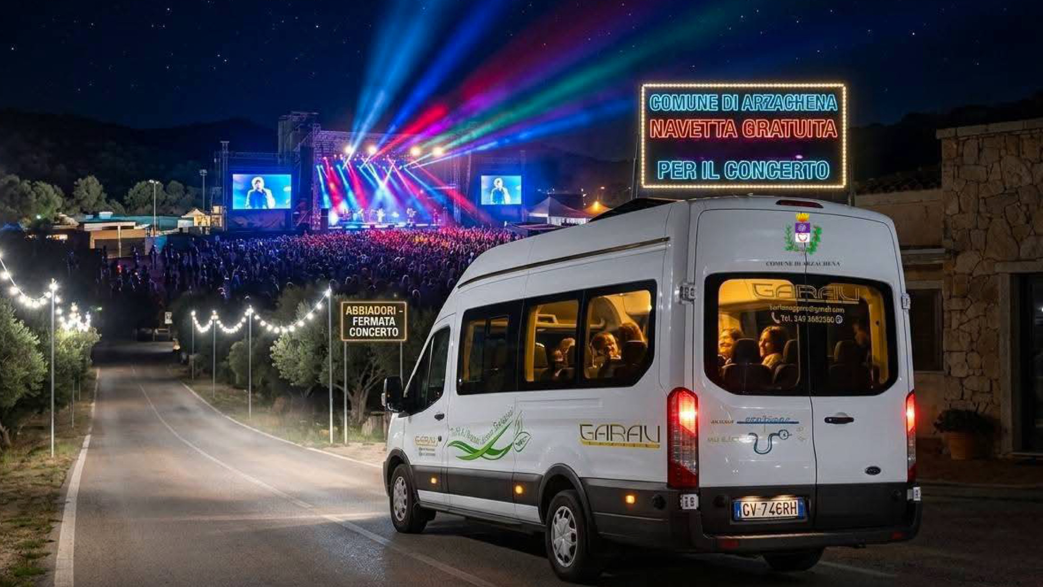 Arzachena, navetta gratuita per il concerto di Rocco Hunt e Fred De Palma