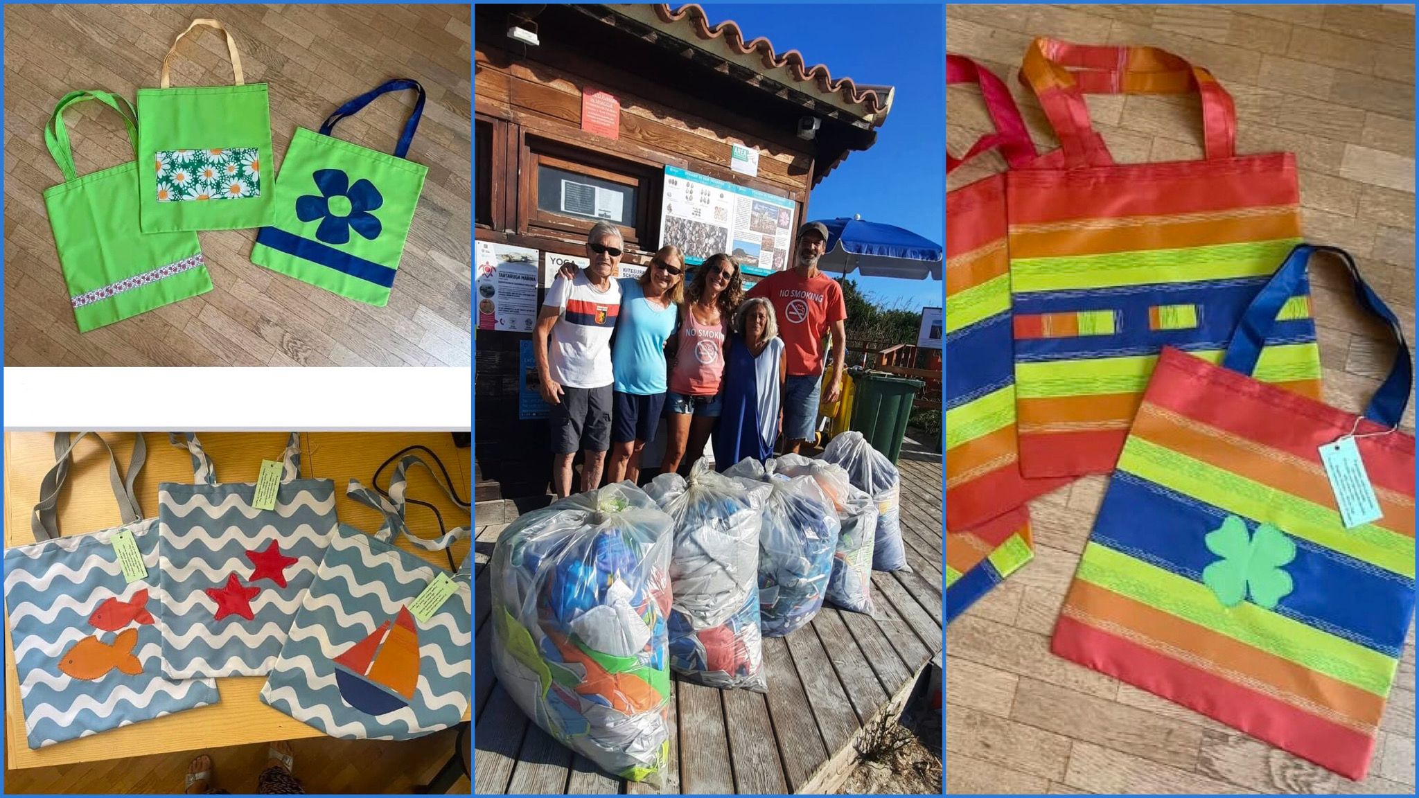 San Teodoro, la seconda vita solidale degli ombrelloni da spiaggia
