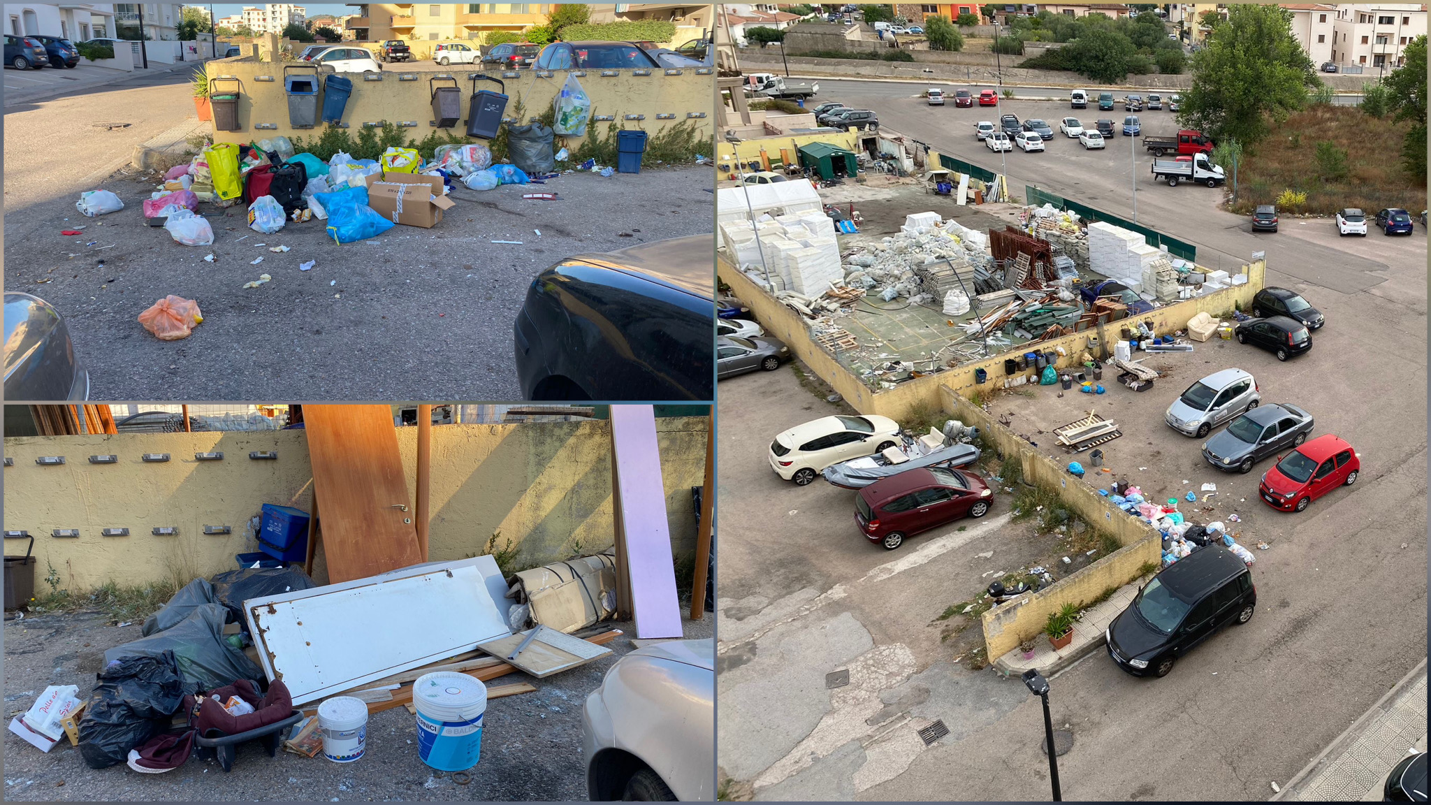 Olbia, discarica a cielo aperto in via Latina