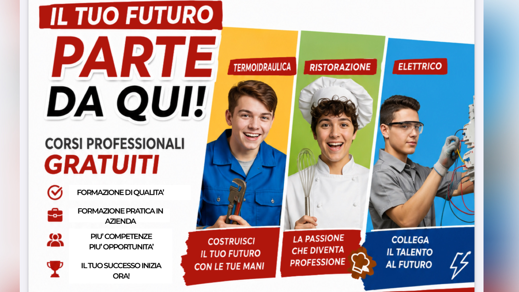 Formazione professionale a Olbia: sono ancora aperte le iscrizioni ai corsi CNOS-FAP dei Salesiani