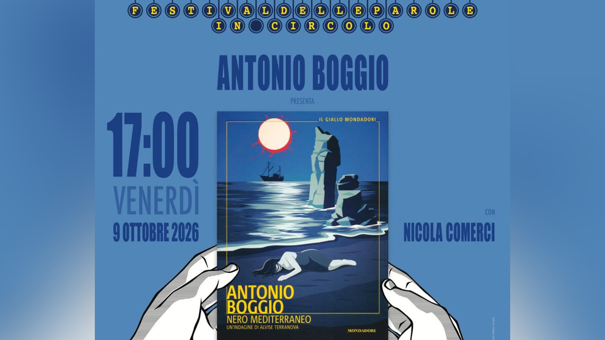 Tempio Pausania, Antonio Boggio presenta “Nero Mediterraneo”