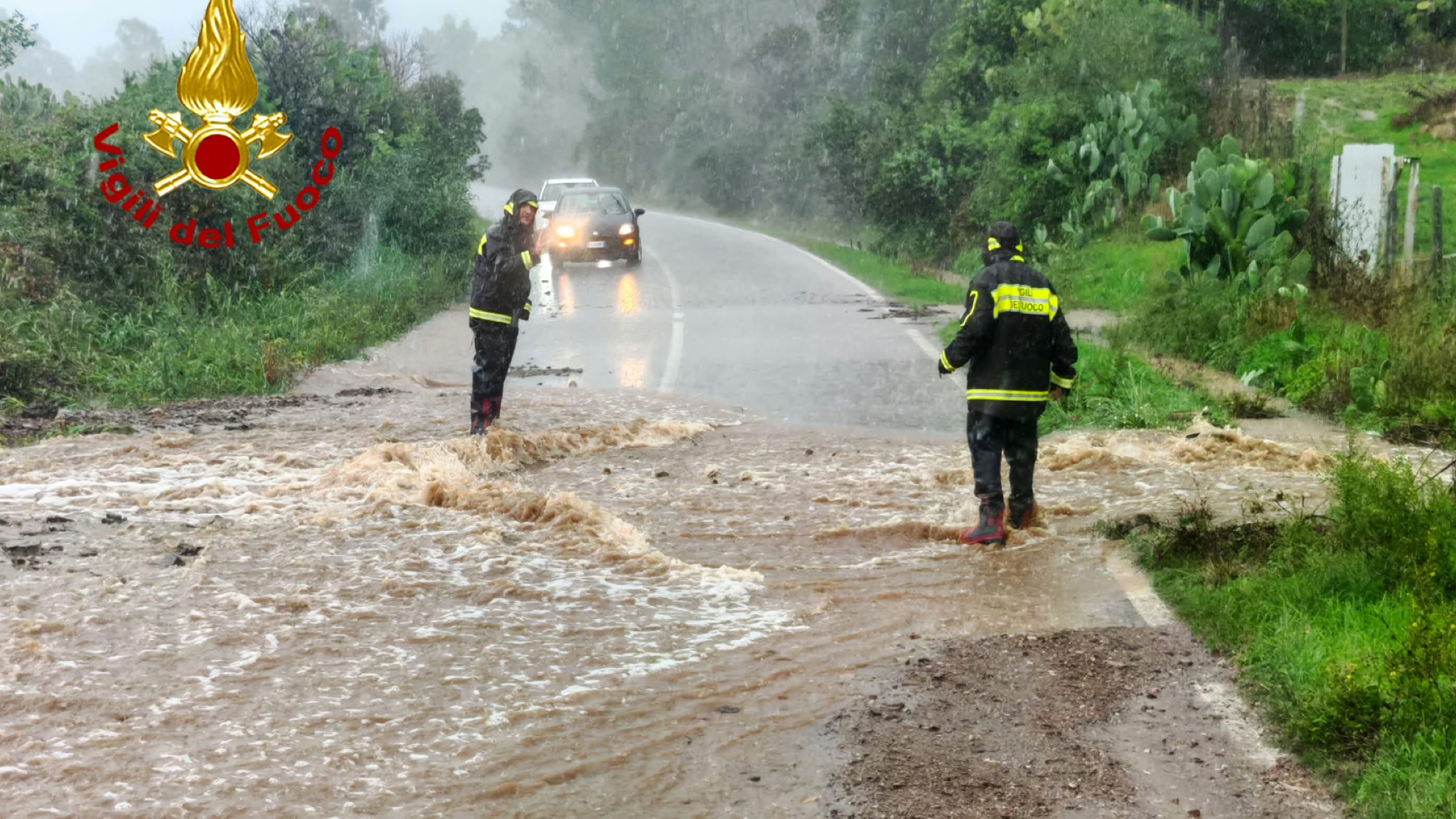 Bomba d’acqua nel Nuorese: allagamenti a Siniscola, Posada e Orosei