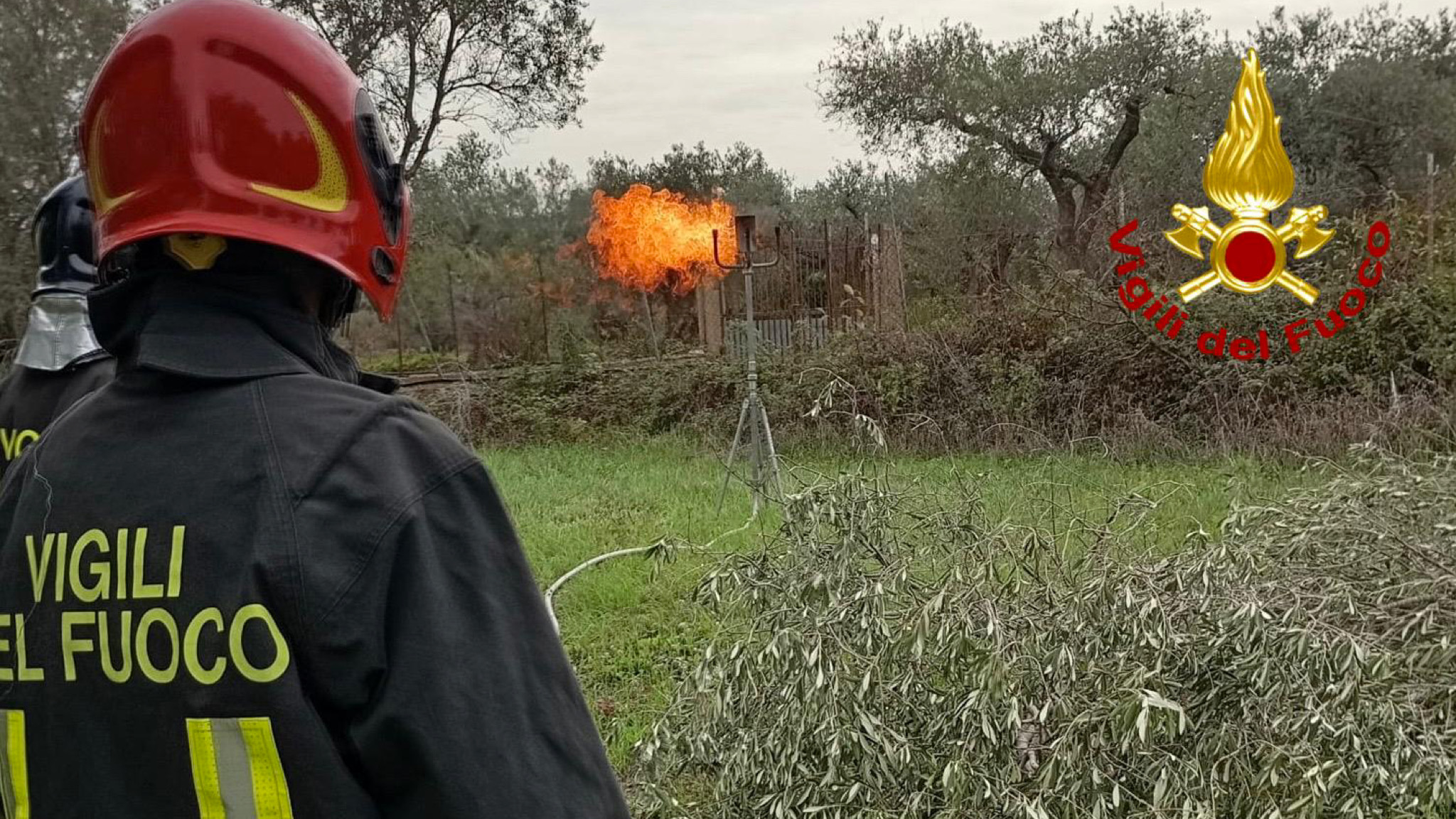 Fuga di gas nella strada di Garrone